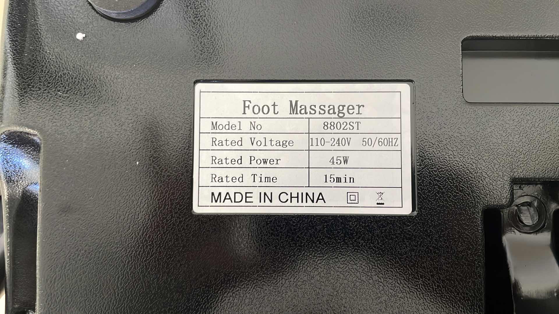 Photo 1 of IV RELIFE SILVER SHIATSU FOOT AND CALF MASSAGER 15”L x24”W