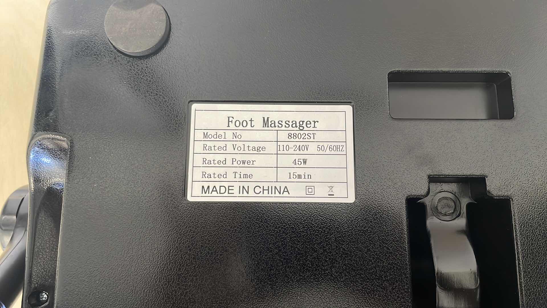 Photo 1 of IV RELIFE BLACK SHIATSU FOOT AND CALF MASSAGER 15”L x24”W