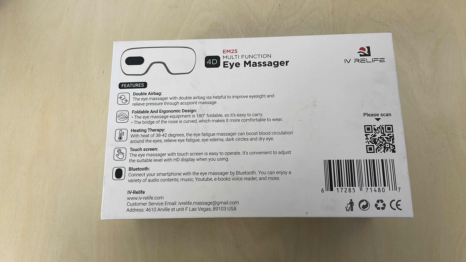 Photo 2 of IV RELIFE 4D EYE MASSAGER