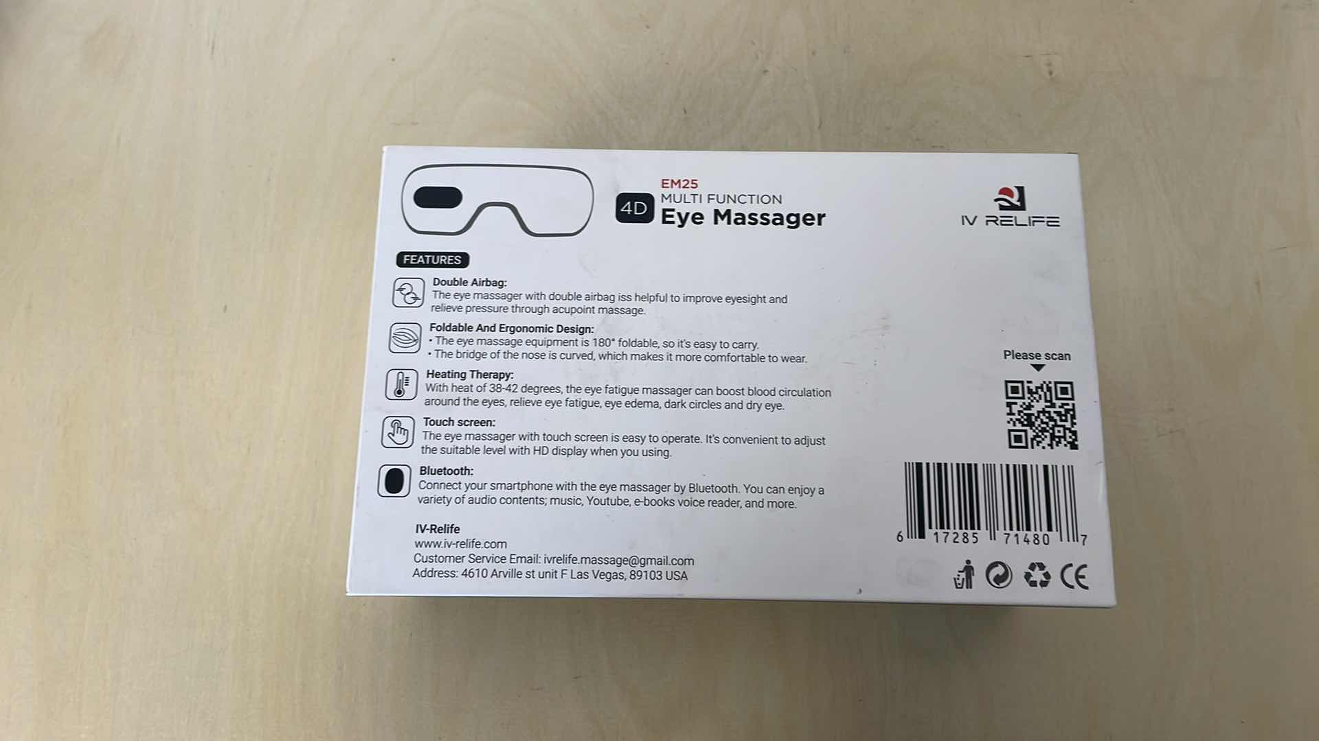 Photo 1 of IV RELIFE 4D EYE MASSAGER