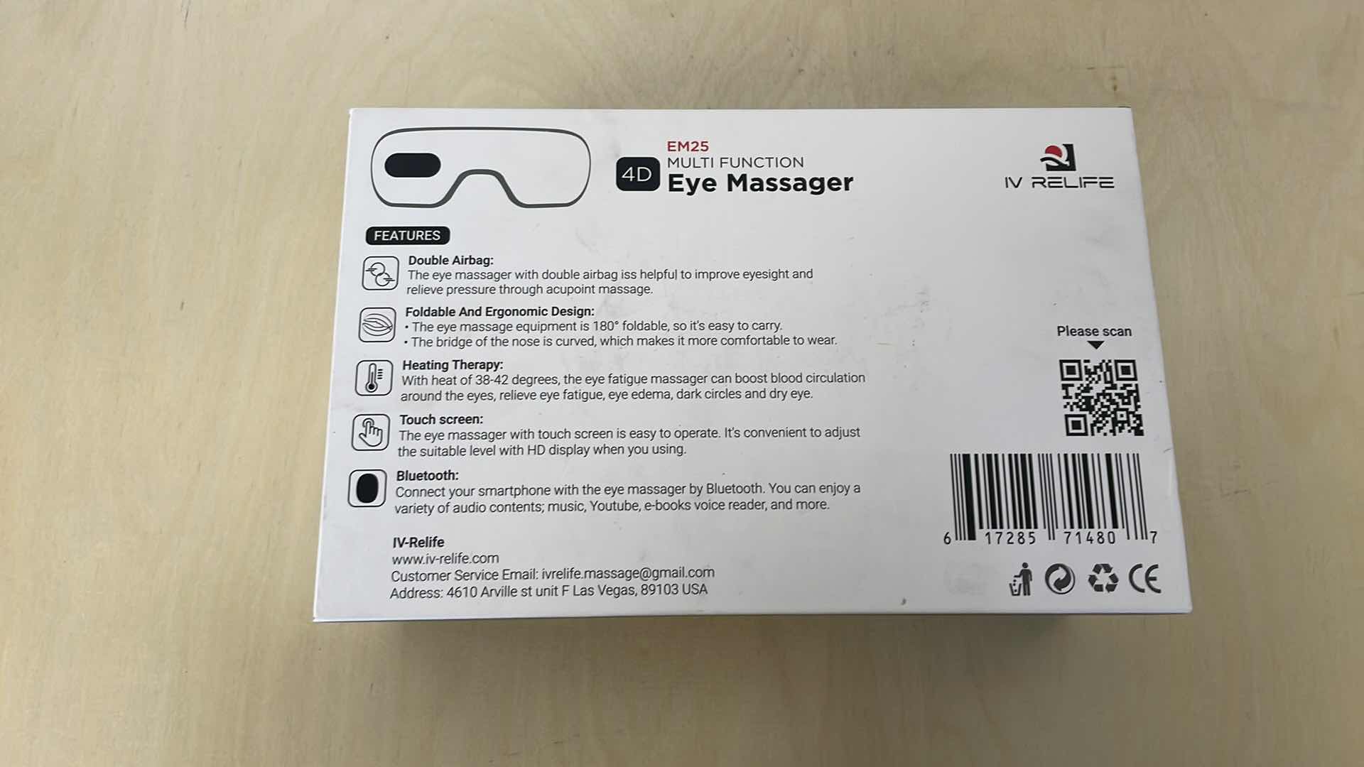 Photo 1 of IV RELIFE 4D EYE MASSAGER