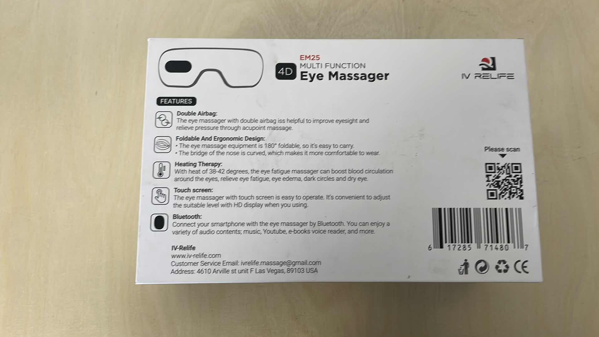 Photo 1 of IV RELIFE 4D EYE MASSAGER