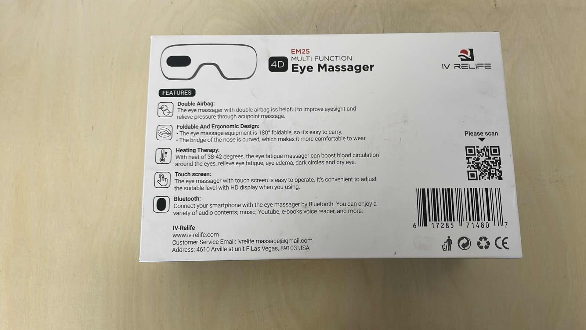 Photo 1 of IV RELIFE 4D EYE MASSAGER