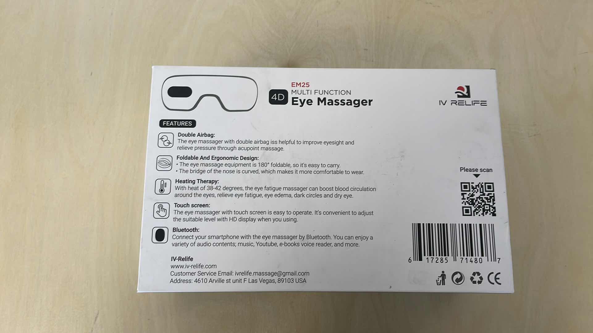 Photo 1 of IV RELIFE 4D EYE MASSAGER