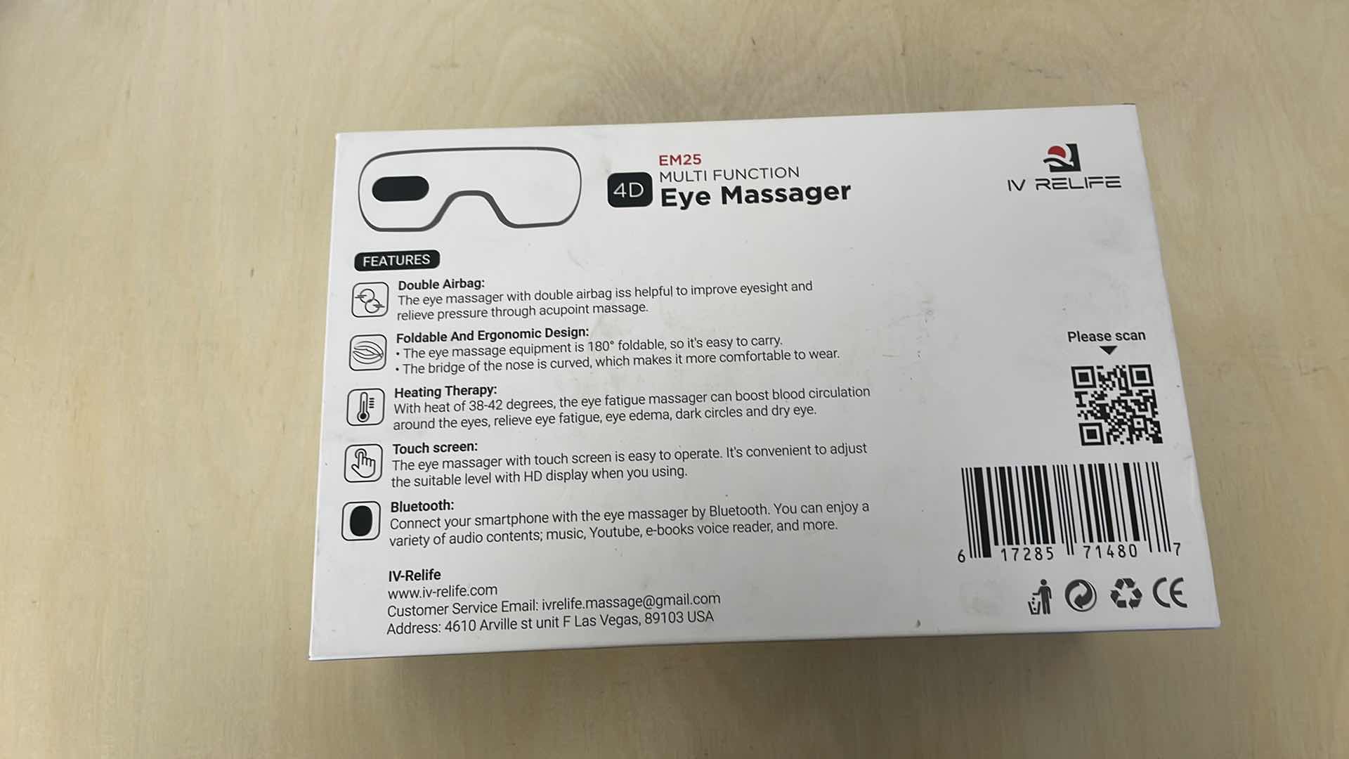 Photo 1 of IV RELIFE 4D EYE MASSAGER