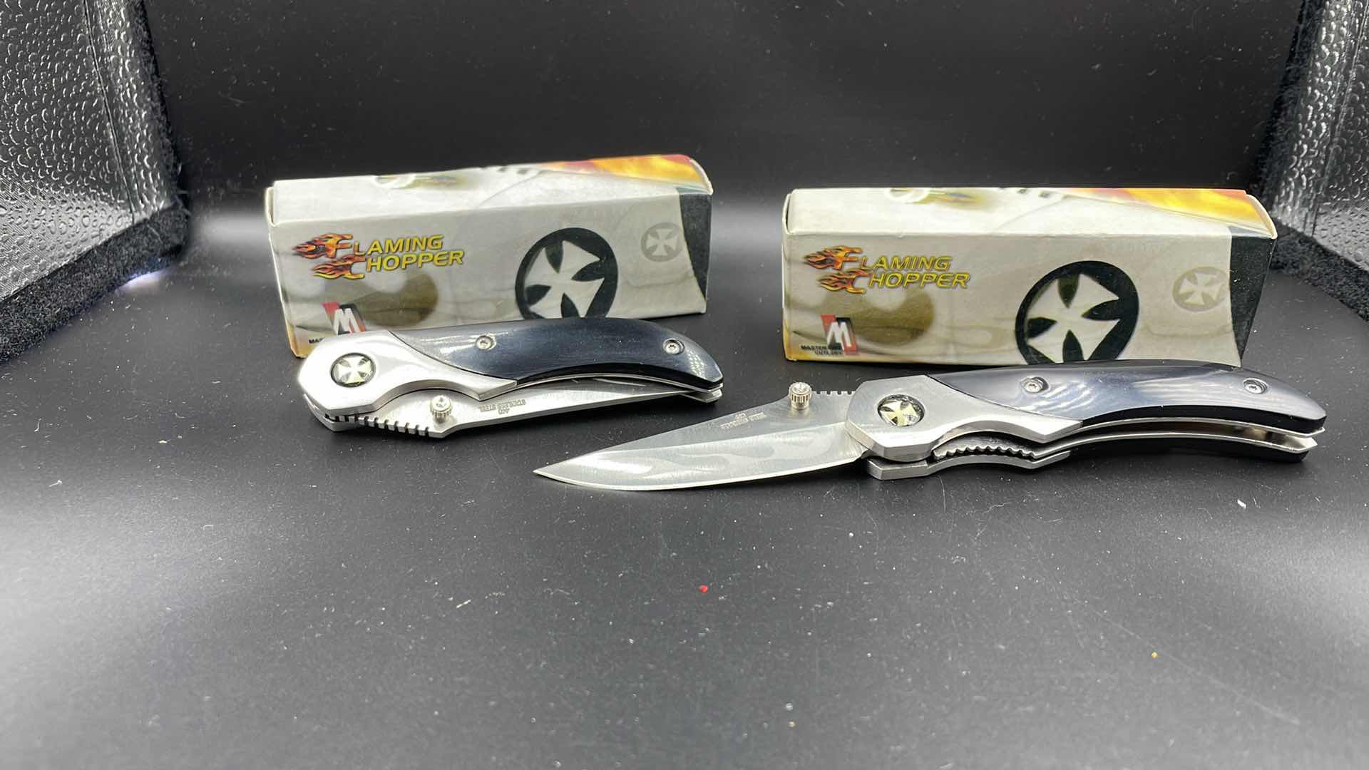 Photo 1 of FLAMING CHOPPER SET OF 2 KNIVES 6”