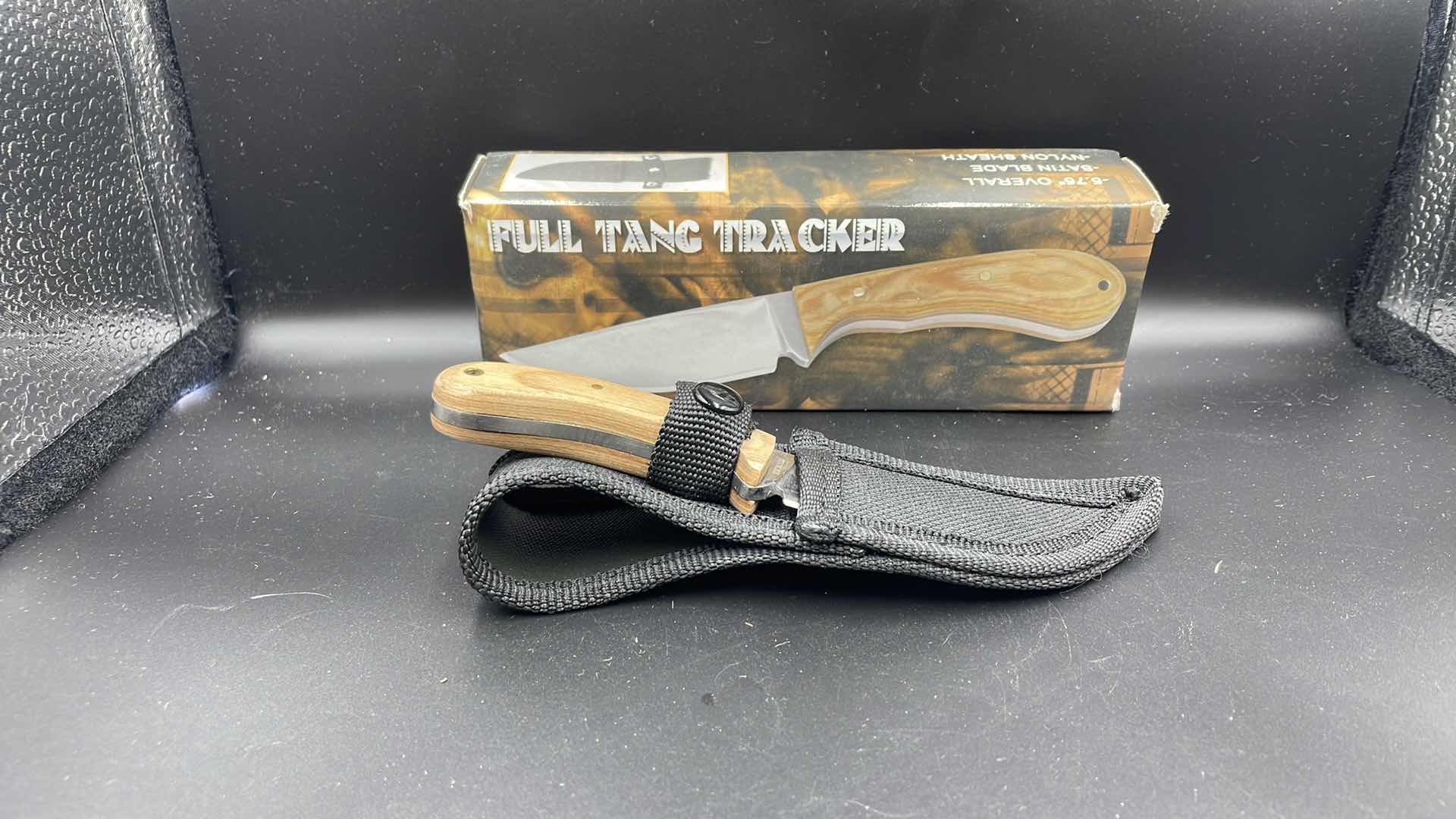 Photo 1 of FULL TANG TRACKER BLADE AND SHEATH 6”
