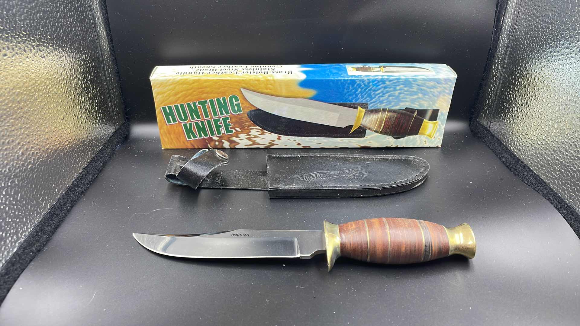 Photo 1 of BRASS HANDLE BLADE AND SHEATH 10”