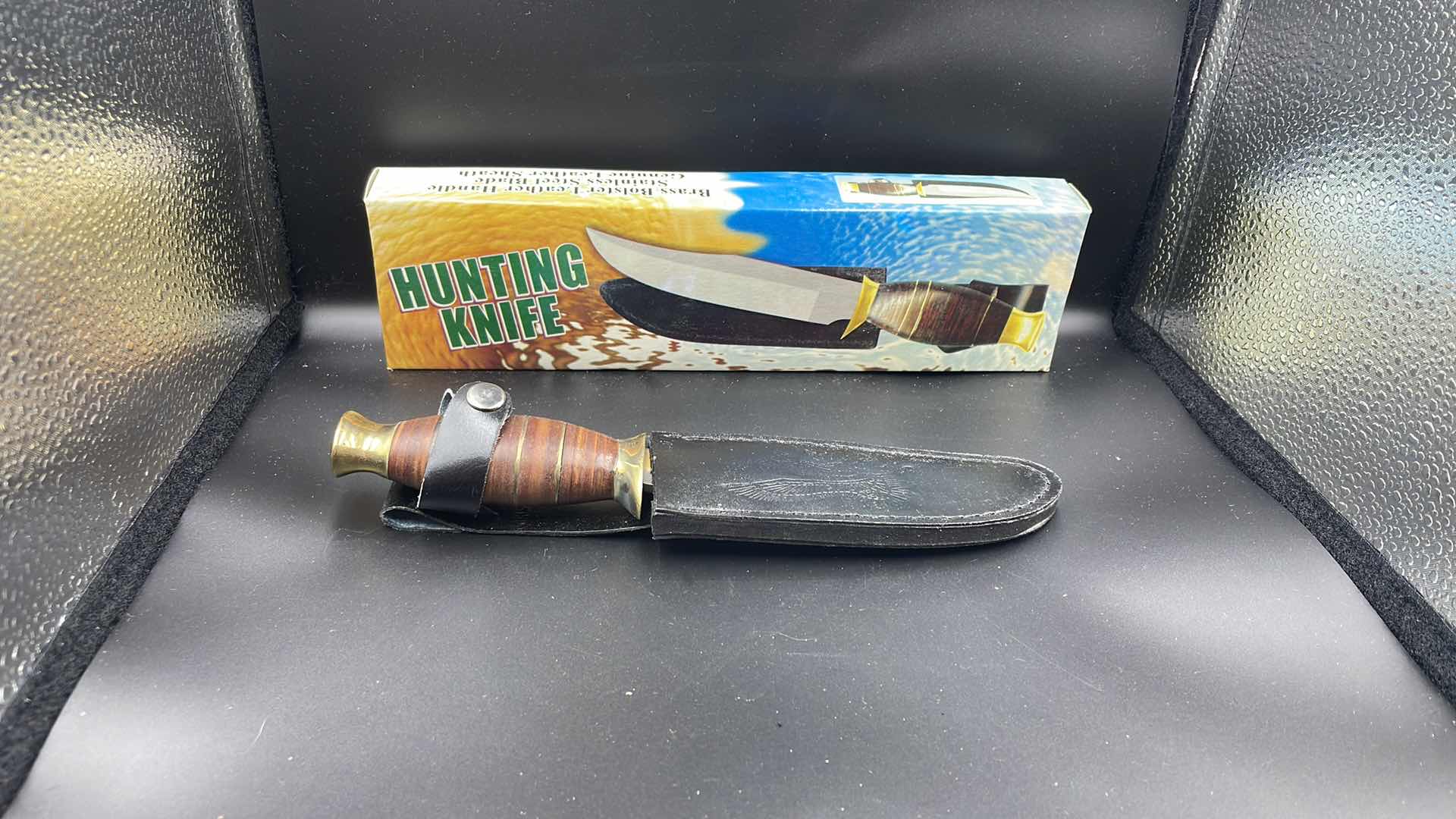 Photo 1 of BRASS HANDLE BLADE AND SHEATH 10”