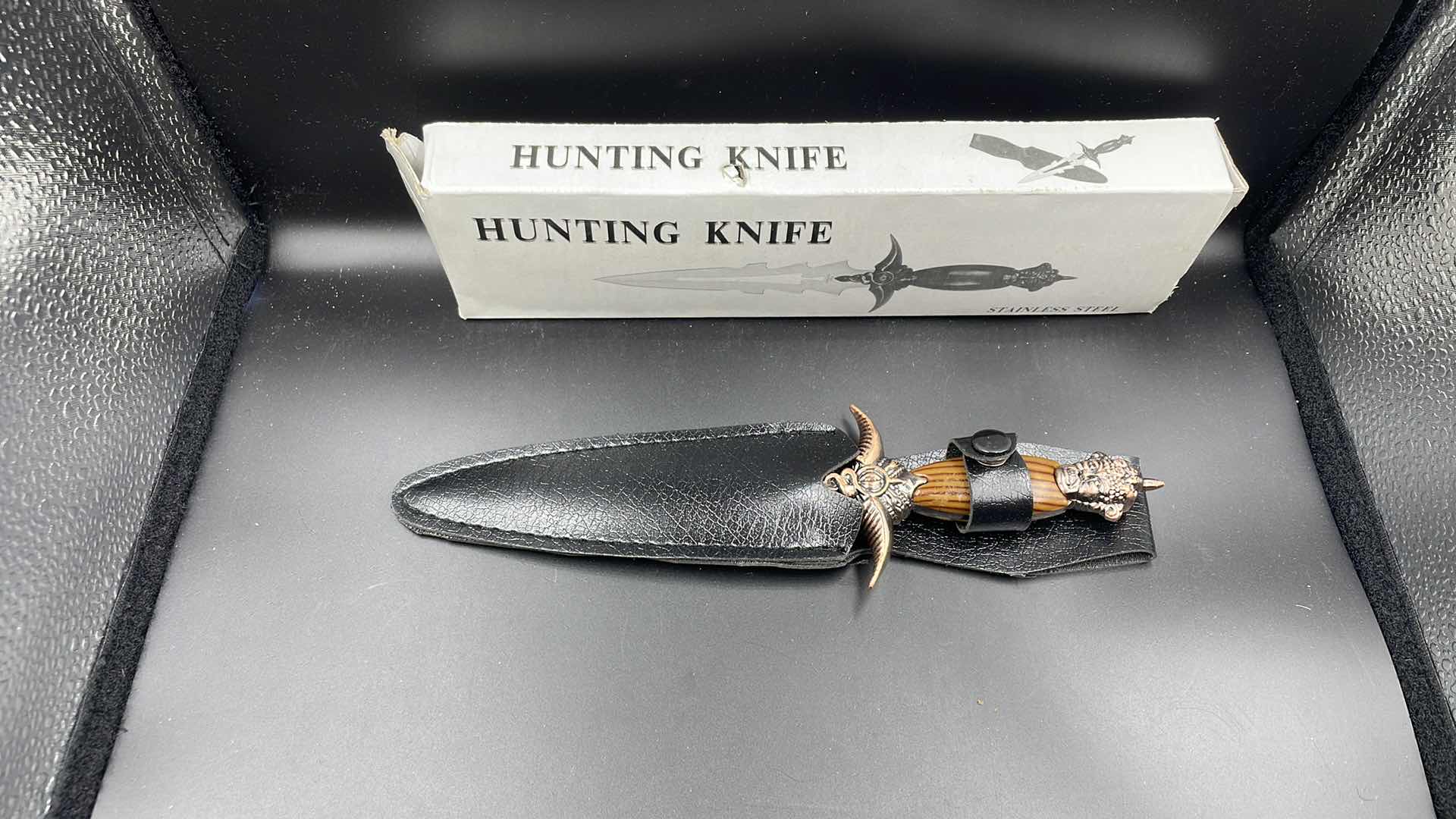 Photo 1 of DEFENDER HUNTING KNIFE AND SHEATH 9”