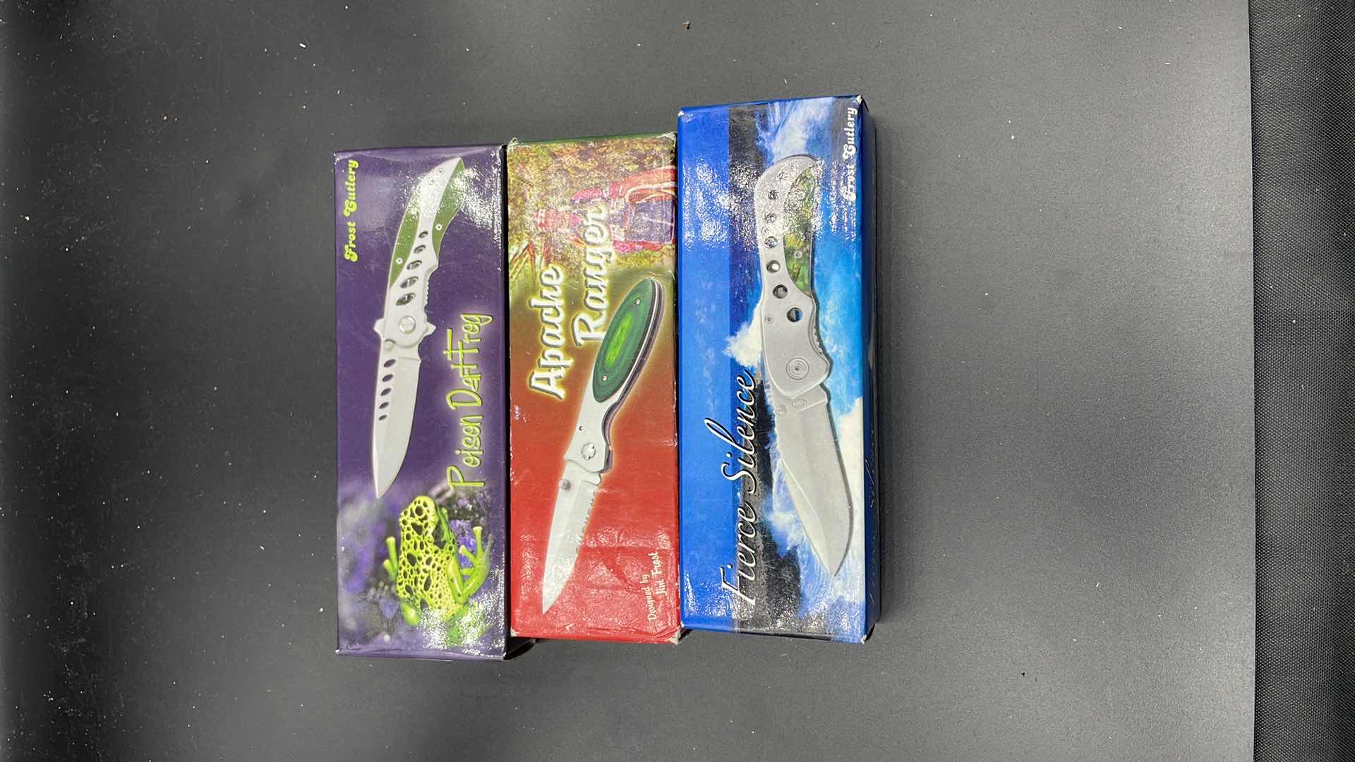 Photo 1 of FROST CUTLERY 3 PC POCKET KNIFE SET