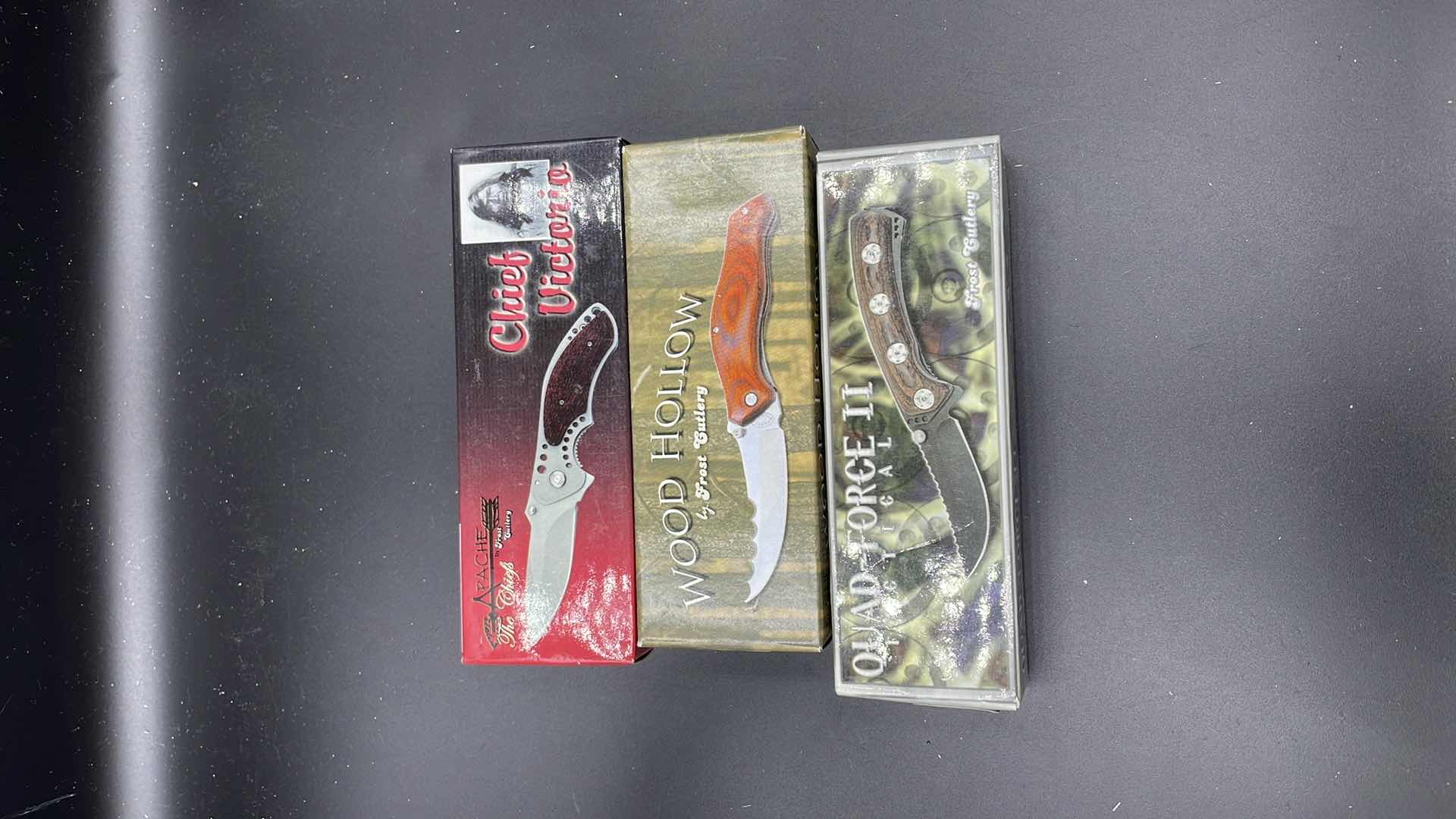 Photo 1 of FROST CUTLERY 3 PC POCKET KNIFE SET