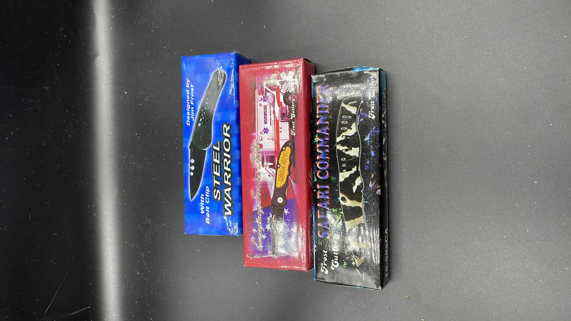 Photo 1 of FROST CUTLERY 3 PC POCKET KNIFE SET