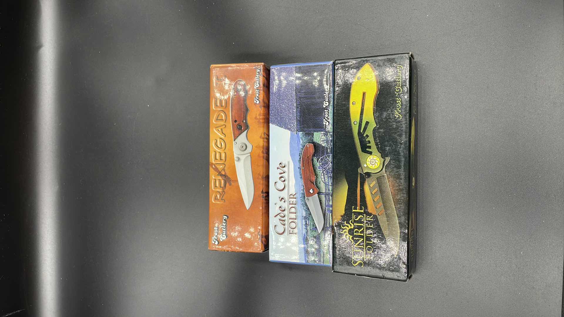 Photo 1 of FROST CUTLERY 3 PC POCKET KNIFE SET