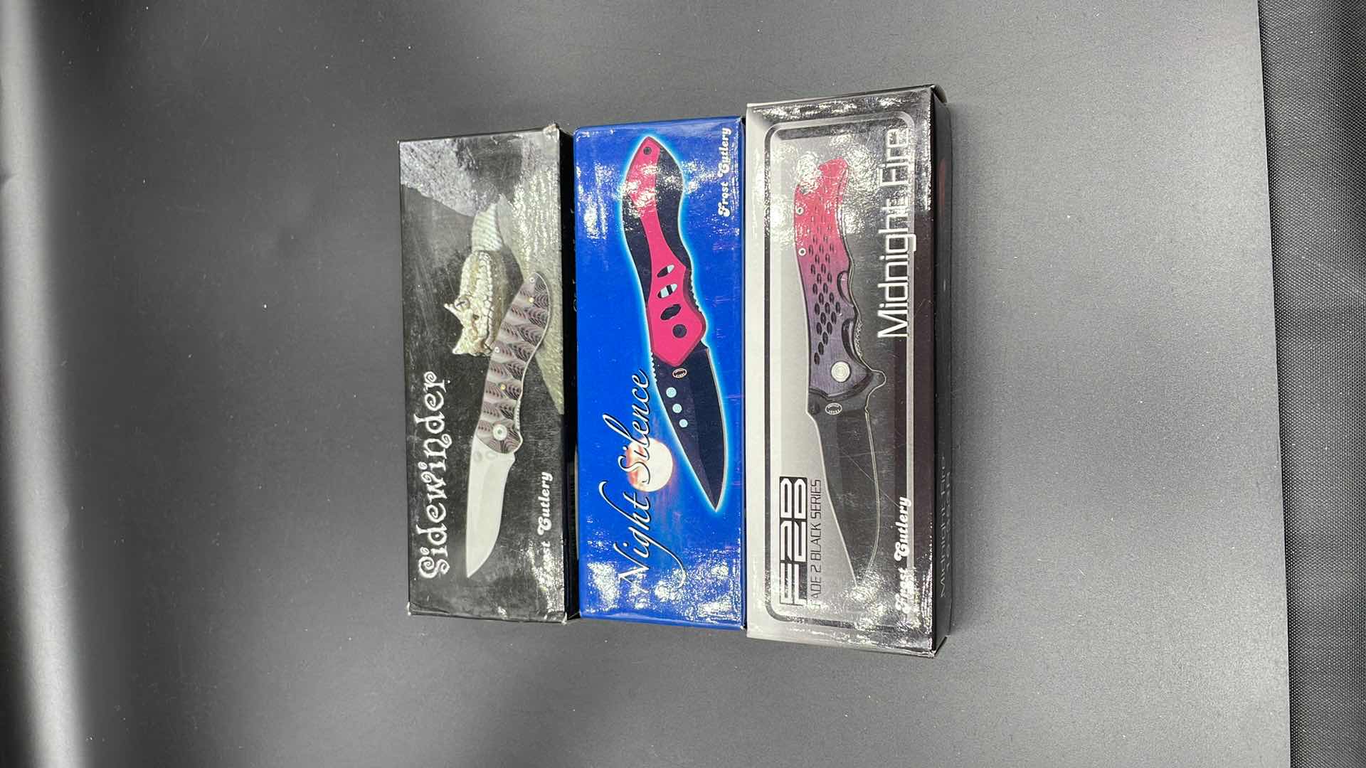 Photo 1 of FROST CUTLERY 3 PC POCKET KNIFE SET