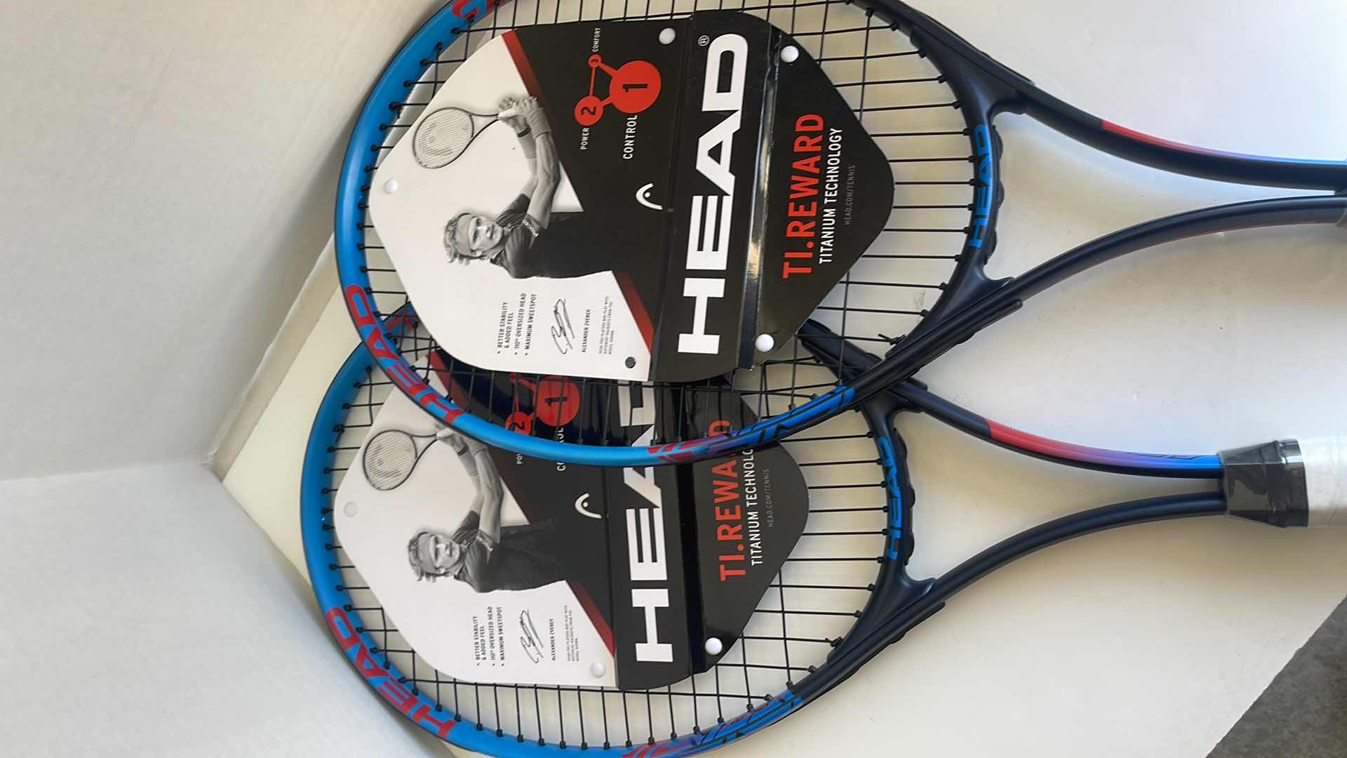 Photo 1 of 2 HEAD TI. REWARD TENNIS RACKETS