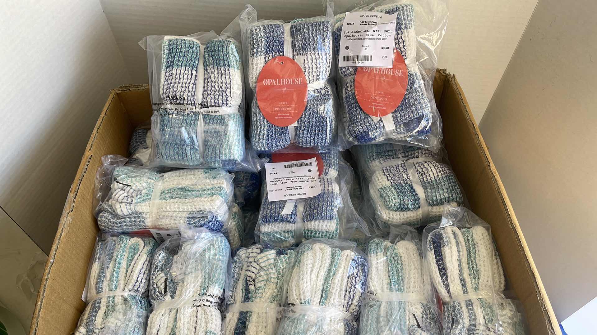 Photo 1 of BOX OF OPALHOUSE DISHCLOTHS