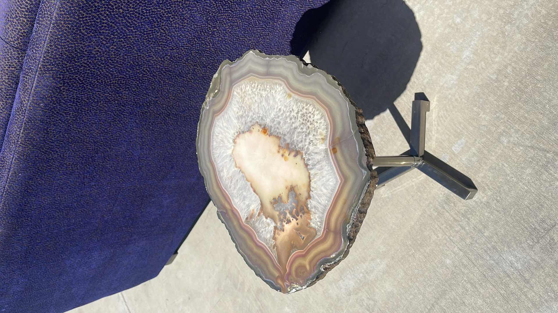 Photo 1 of AGATE SIDE TABLE 15” X 12” H22”