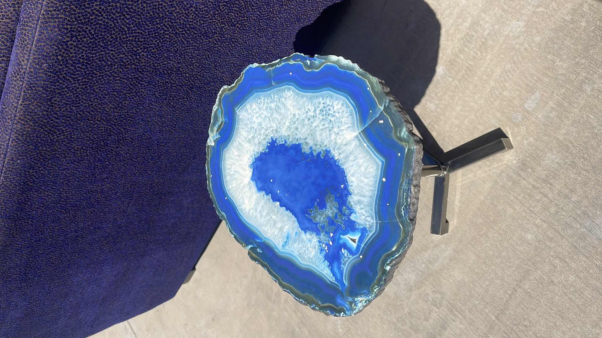 Photo 1 of AGATE SIDE TABLE 15” X 12” H22”