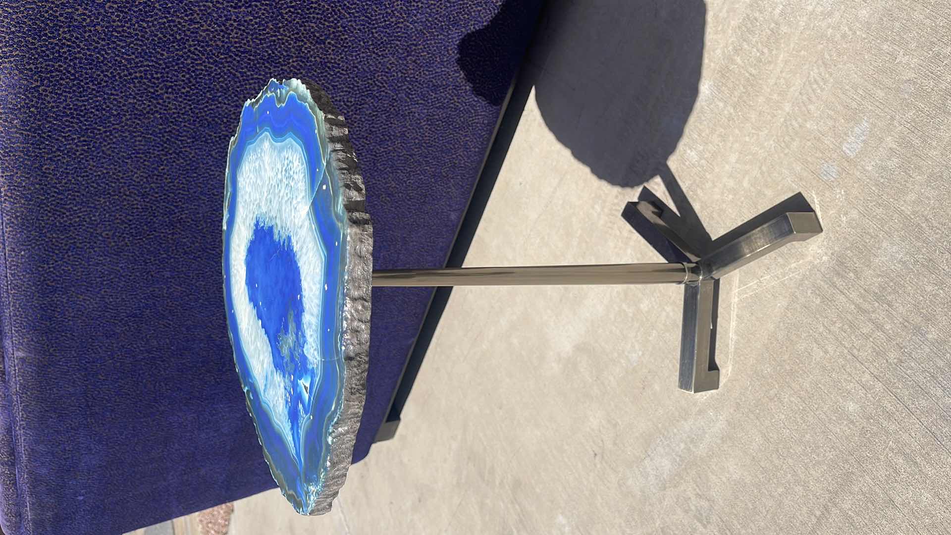 Photo 1 of AGATE SIDE TABLE 15” X 12” H22”