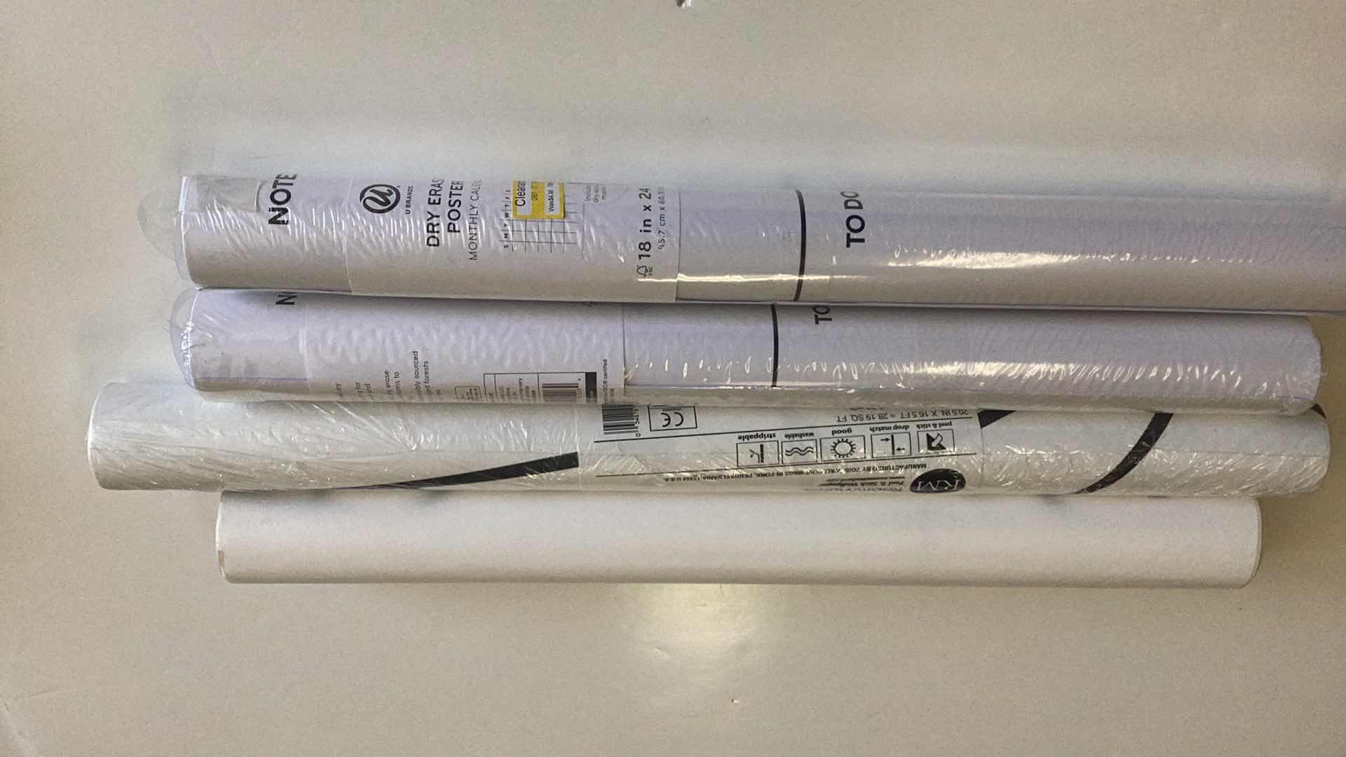 Photo 1 of FOUR DRY ERASE POSTERS AND WALLPAPER