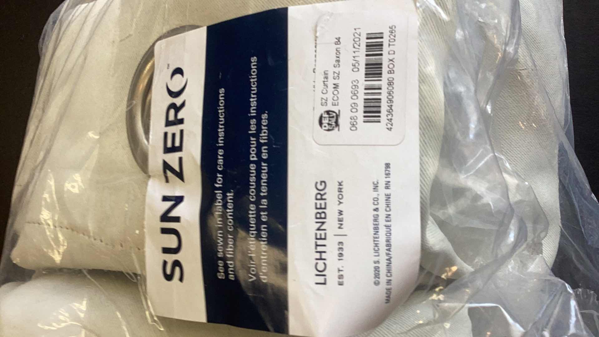 Photo 1 of TWO SUN ZERO BLACK OUT CURTAINS