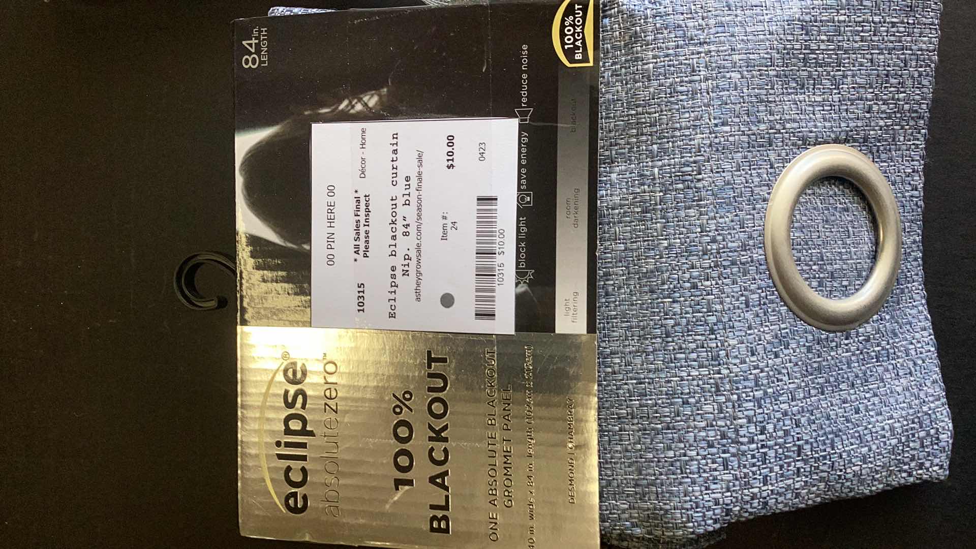 Photo 1 of 100 PERCENT BLACKOUT CURTAINS AND MAGNETIC TIE BACKS