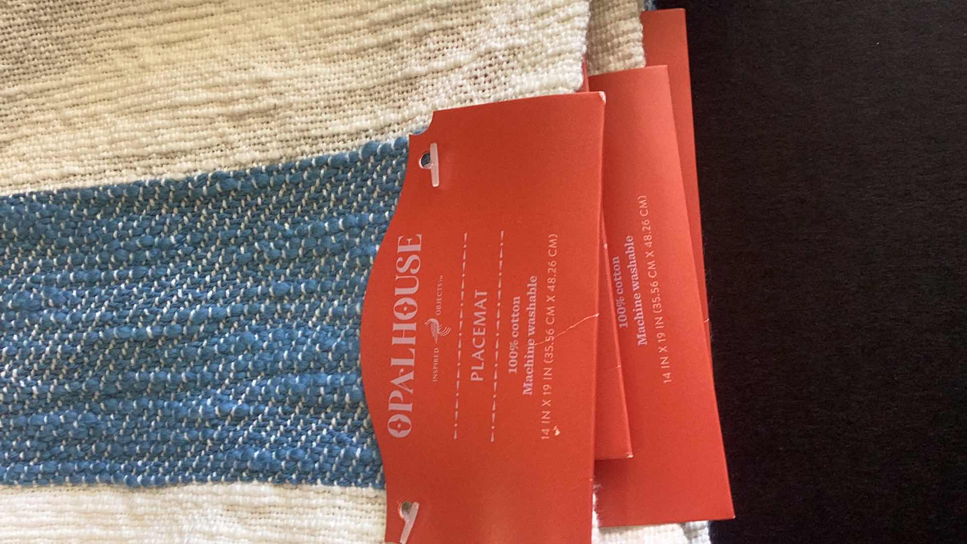 Photo 1 of WAFFLE SHOWER CURTAIN AND 4 PLACEMATS