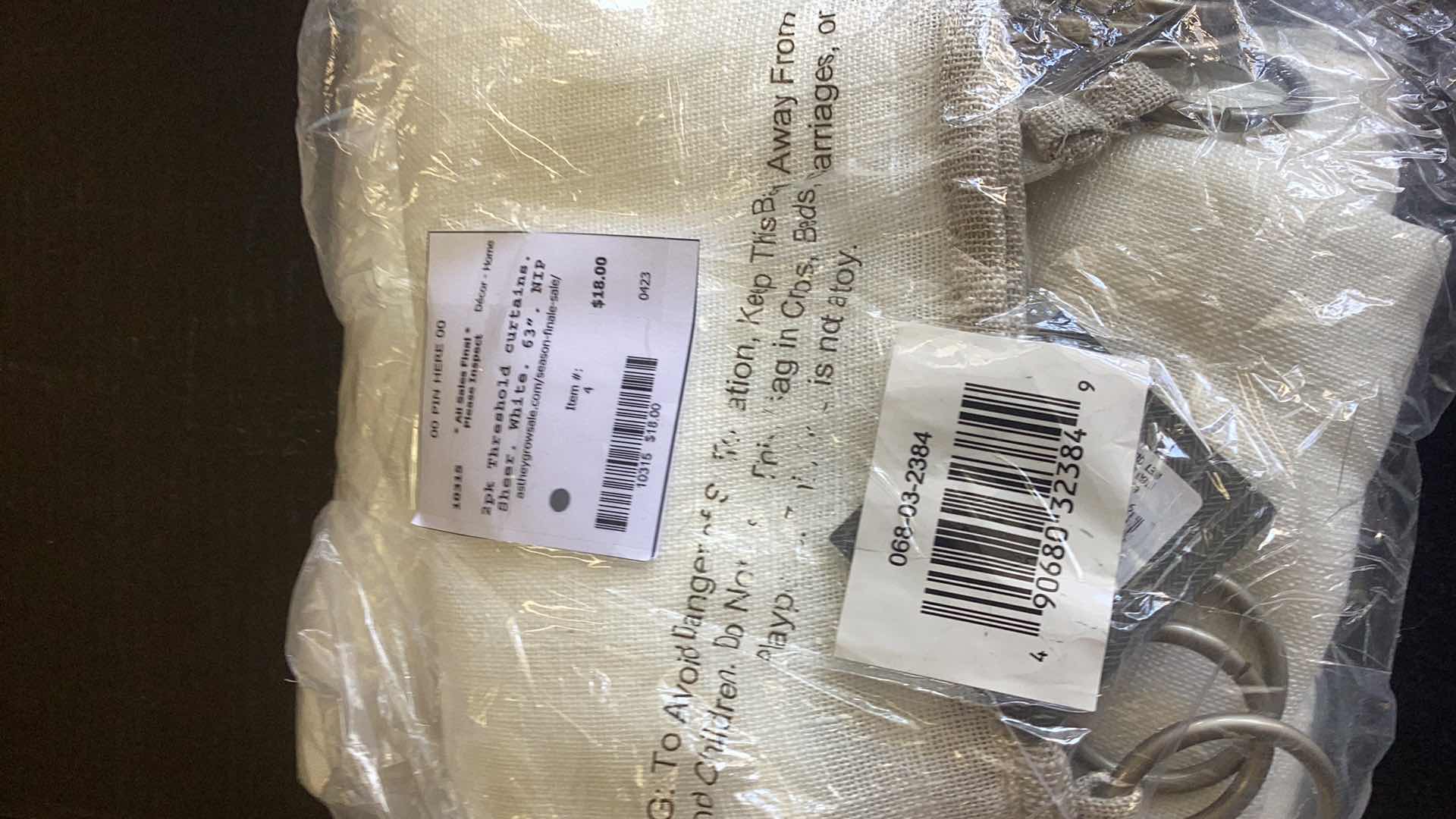 Photo 1 of BLACKOUT CURTAIN AND THRESHOLD CURTAINS