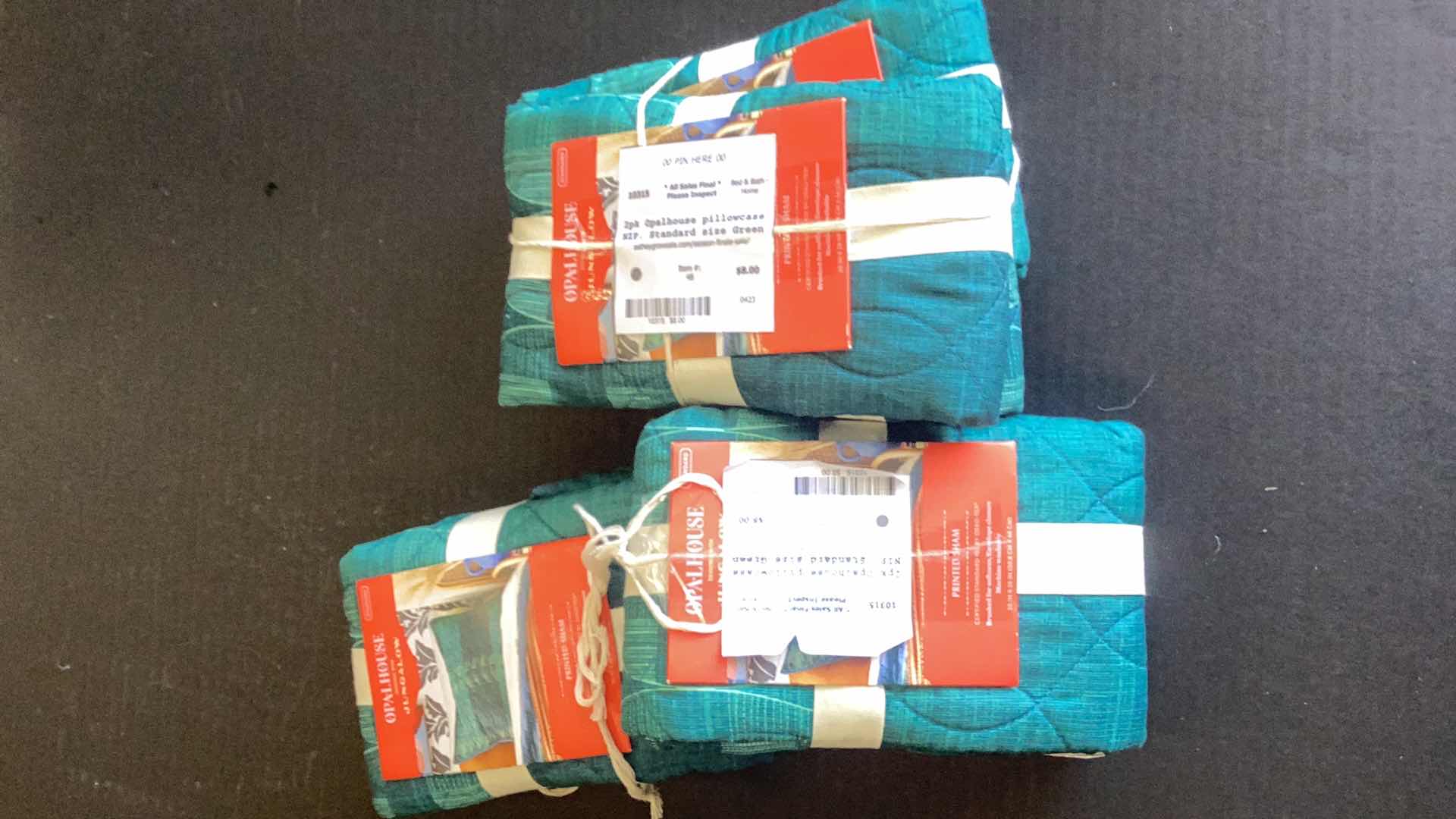 Photo 1 of THREE SETS OF PRINTED SHAMS