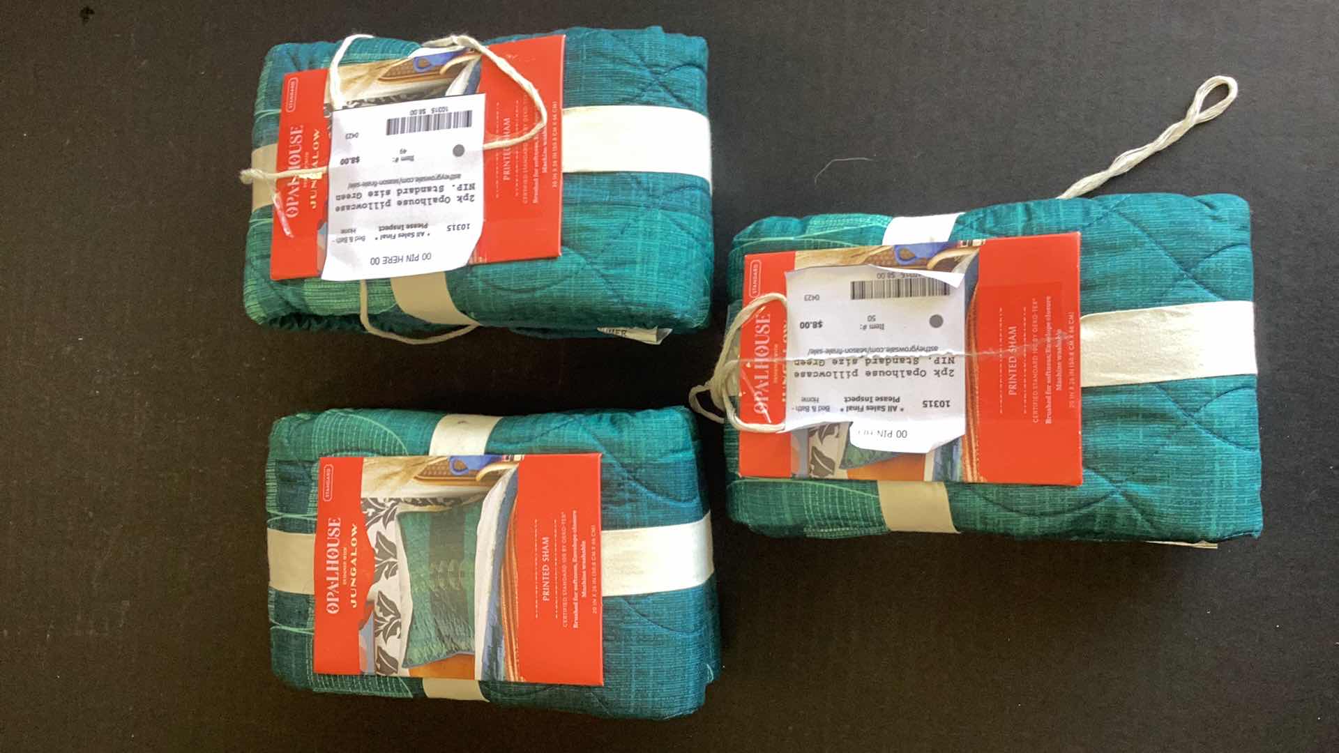 Photo 1 of THREE SETS OF PRINTED SHAMS