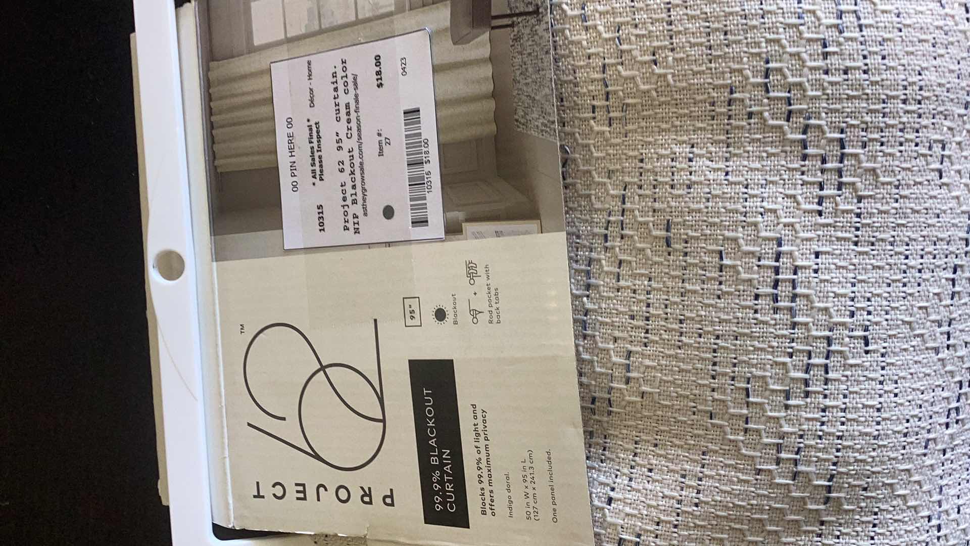 Photo 1 of PROJECT 62 BLACKOUT CURTAINS AND LIGHT FILTERING CURTAINS