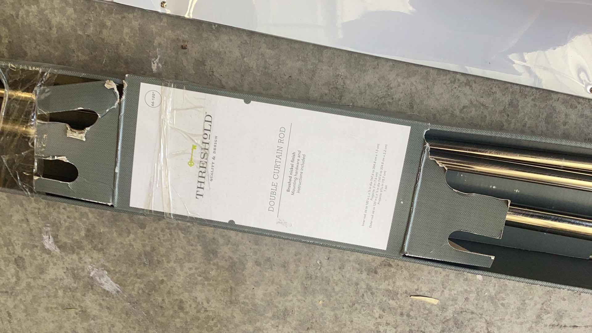 Photo 1 of CURVED SHOWER, TWIST TENSION, AND DOUBLE CURTAIN RODS