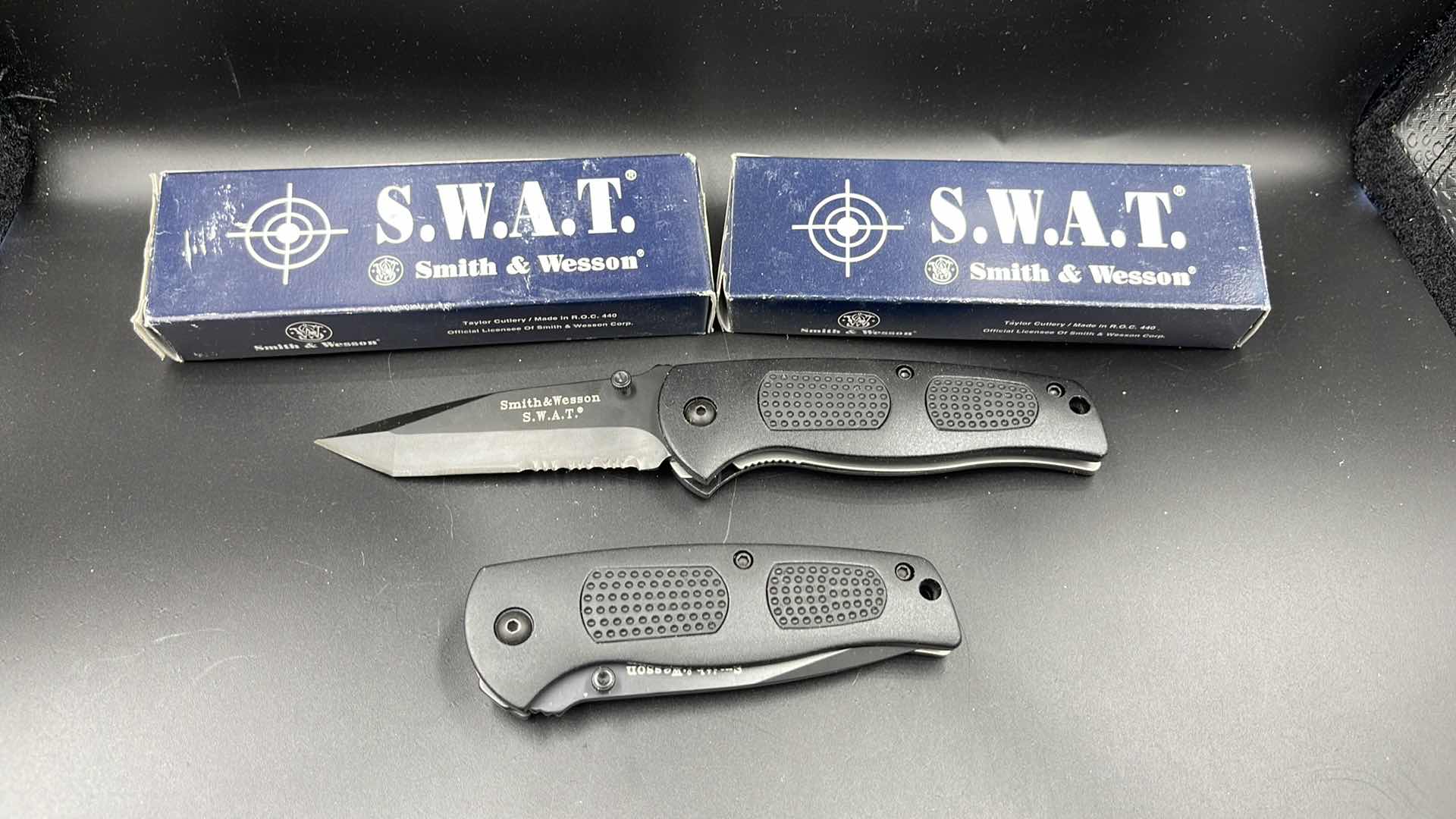 Photo 1 of 2 PC SMITH & WESSON S.W.A.T. KNIFE SW114