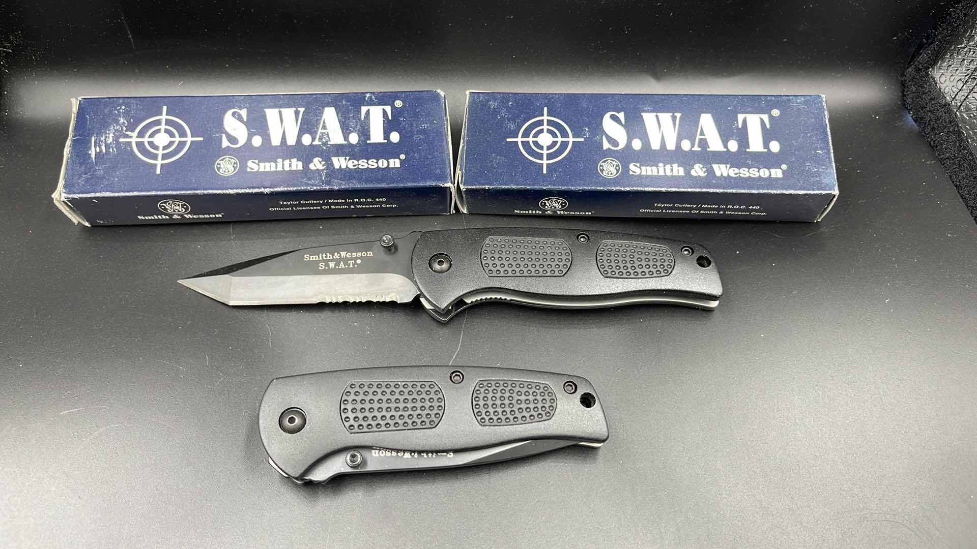 Photo 1 of 2 PC SMITH & WESSON S.W.A.T. KNIFE SW114