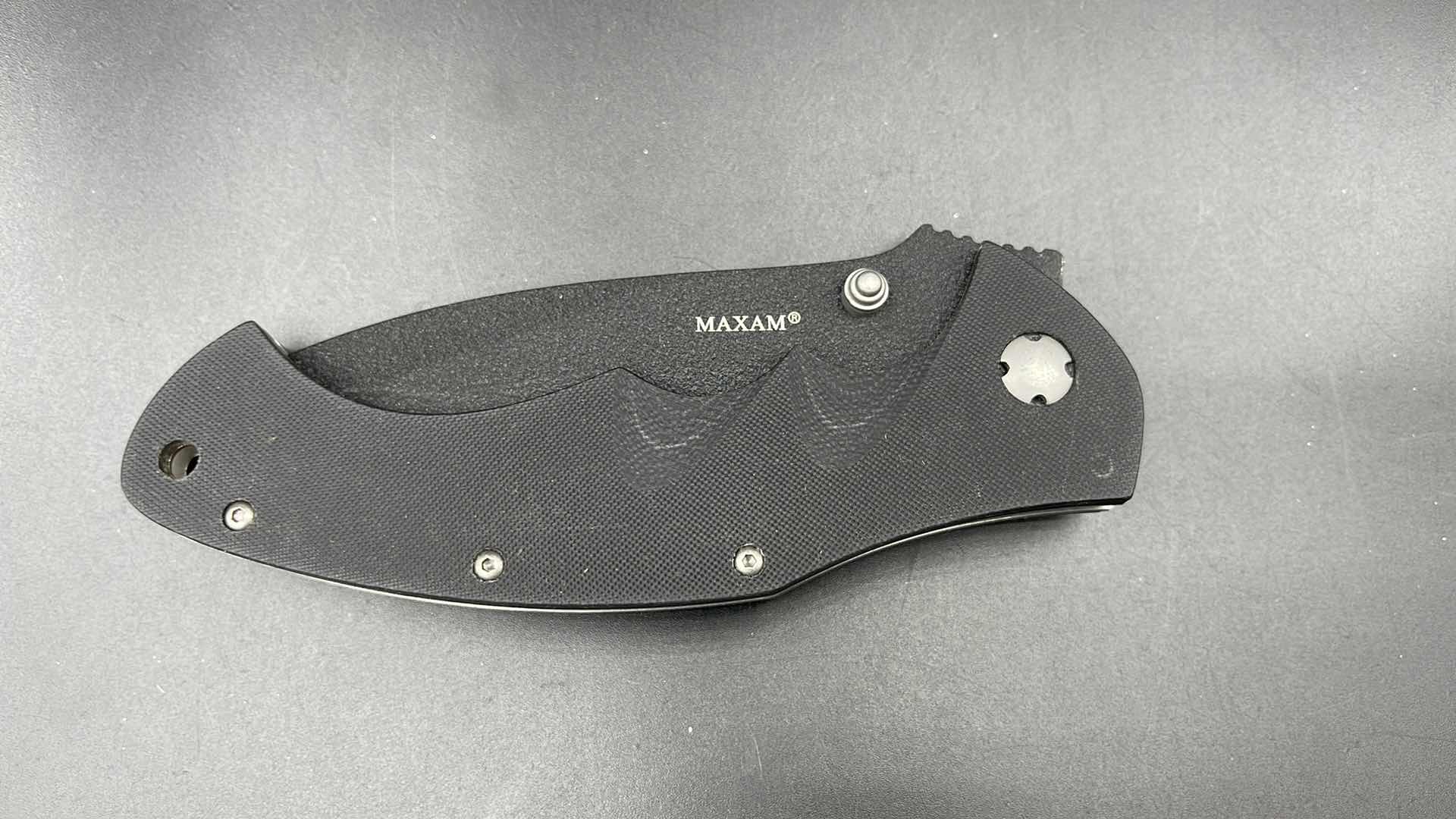 Photo 2 of MAXAM FOLDING BLACK HUNTING KNIFE 9”