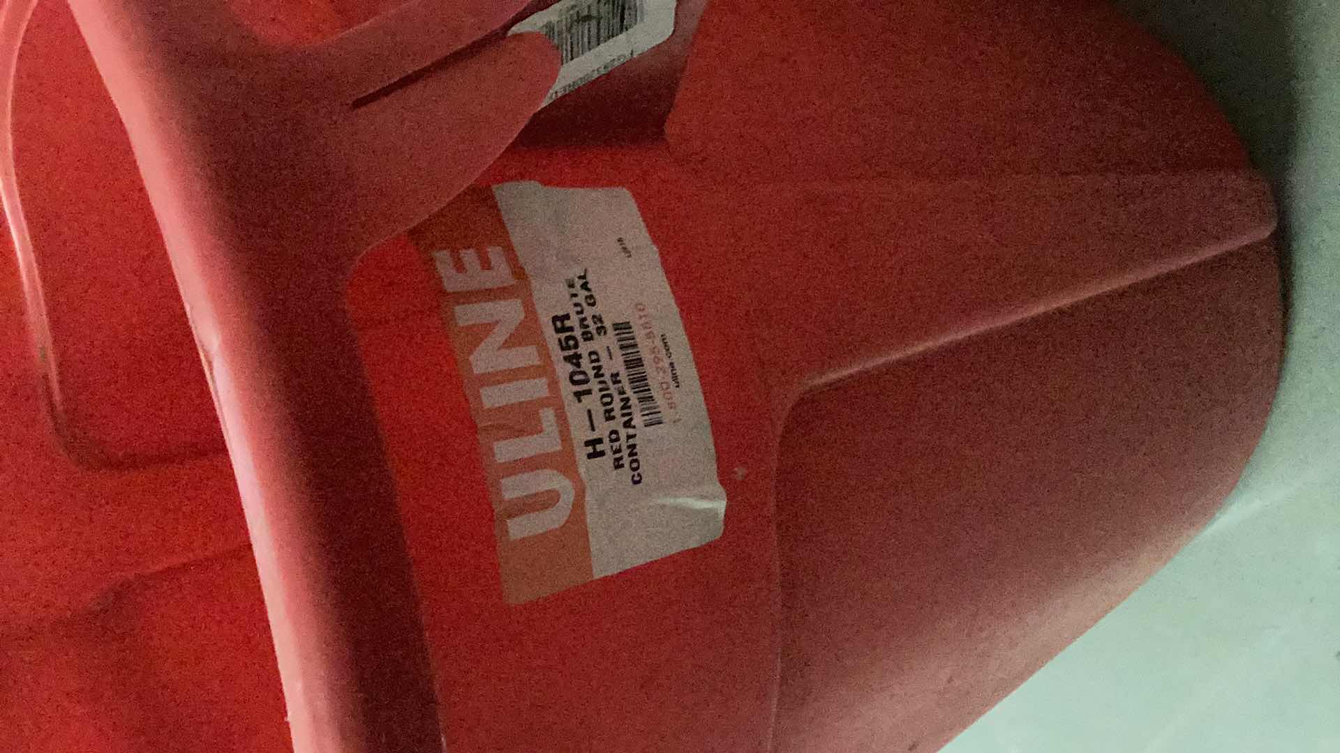 Photo 1 of RUBBERMAID BRUTE 32 GALLON HAZARDOUS WASTE CONTAINER