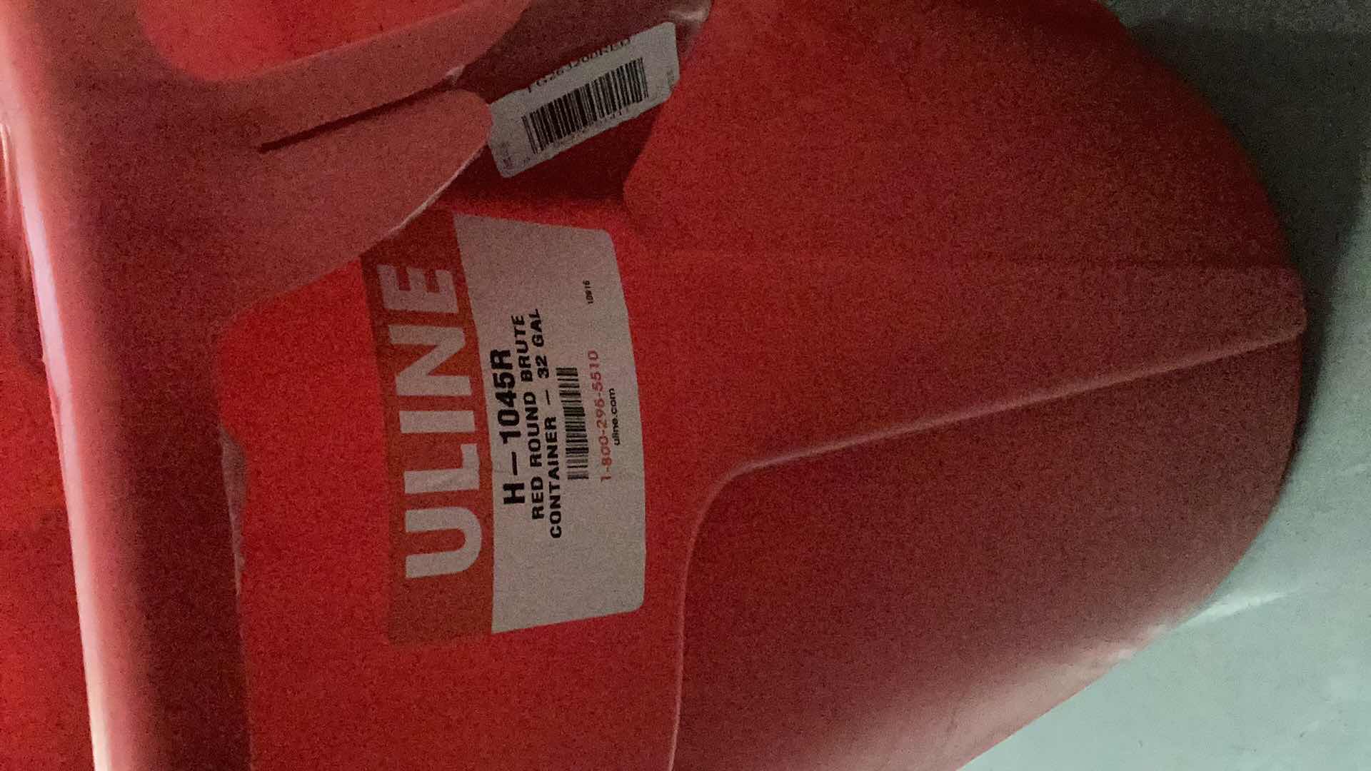 Photo 1 of RUBBERMAID BRUTE 32 GALLON HAZARDOUS WASTE CONTAINER