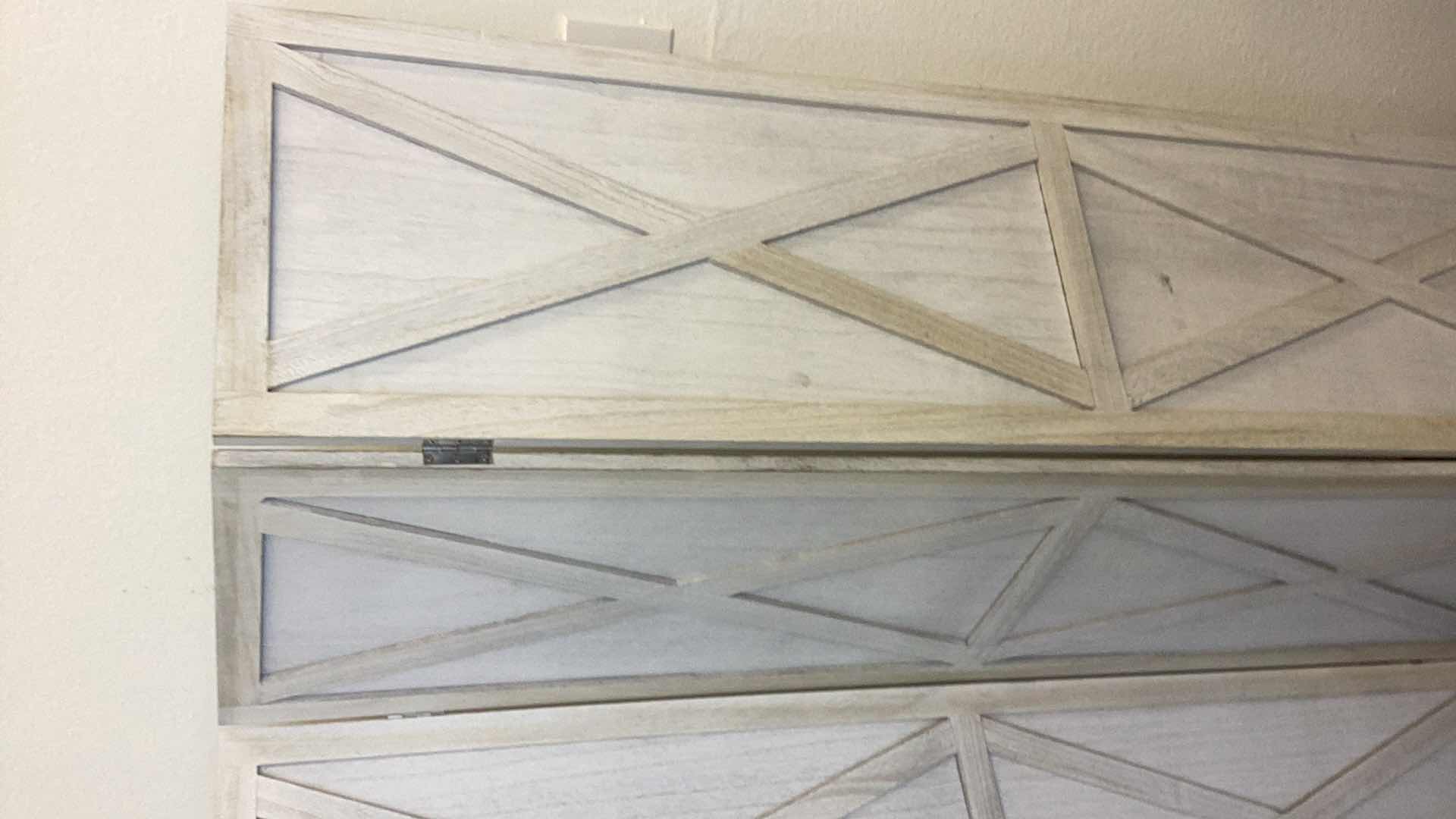 Photo 1 of WOODEN SIX PANEL ROOM DIVIDER 90” H 67”