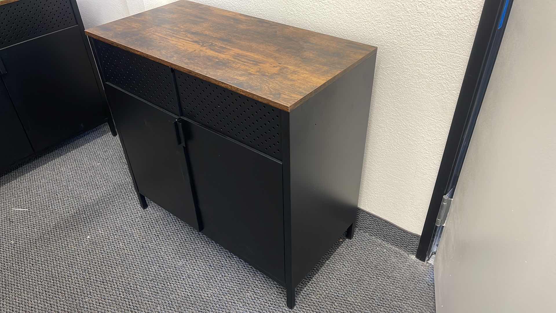Photo 1 of METAL BASE W WOOD TOP CABINET 32” X 16” H30”