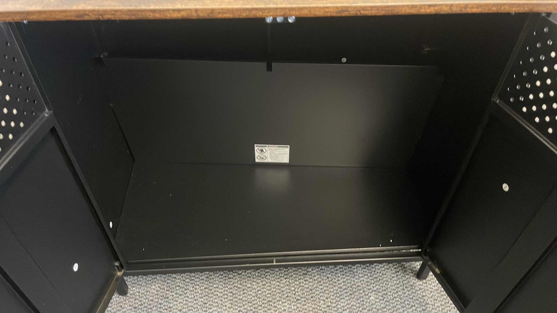 Photo 1 of METAL BASE W WOOD TOP CABINET 32” X 16” H30”