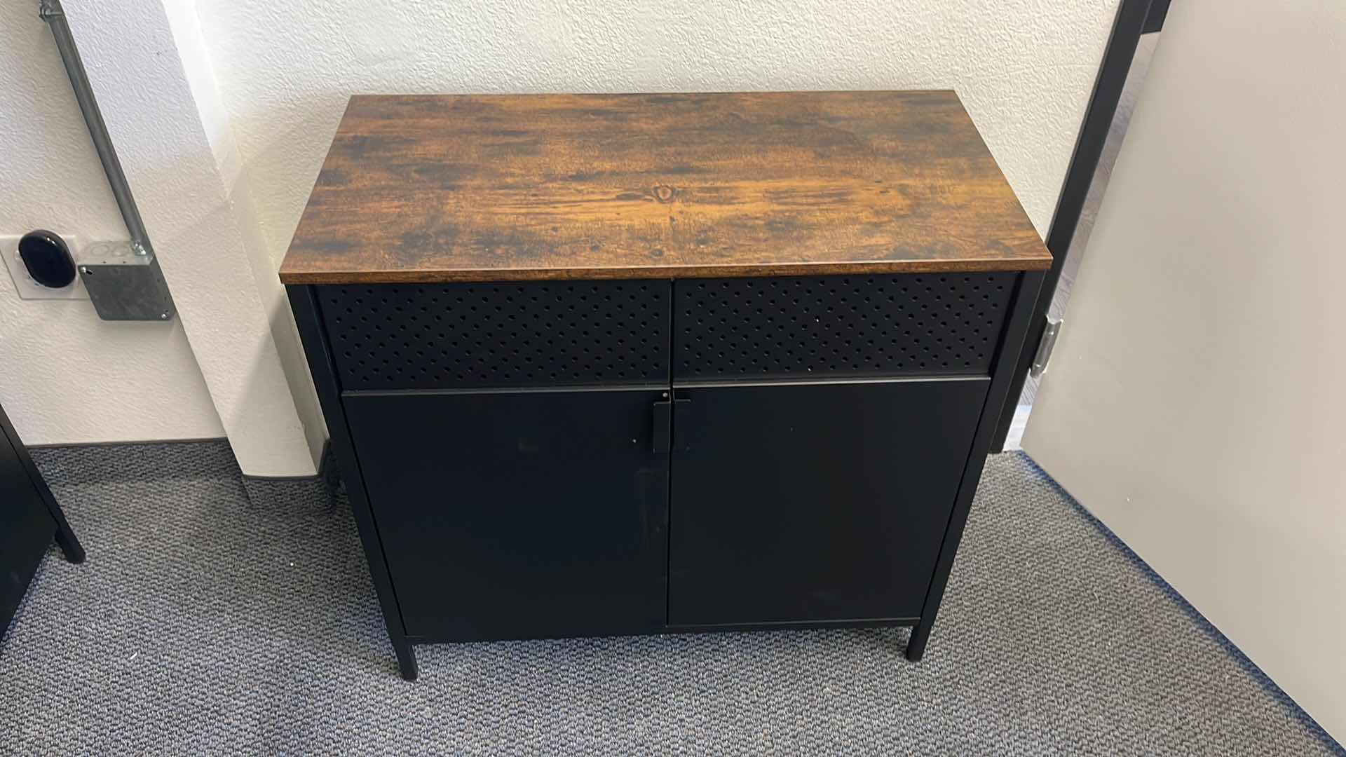 Photo 1 of METAL BASE W WOOD TOP CABINET 32” X 16” H30”