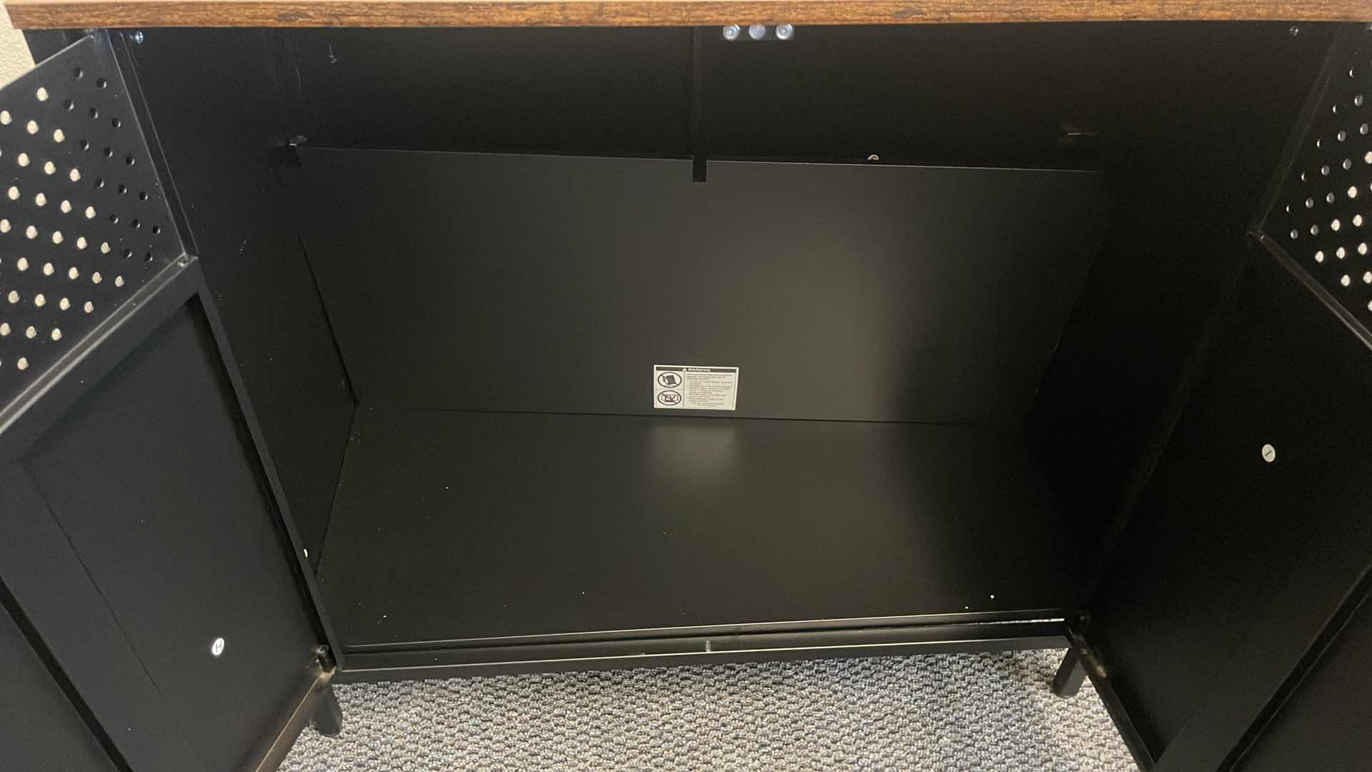 Photo 1 of METAL BASE W WOOD TOP CABINET 32” X 16” H30”