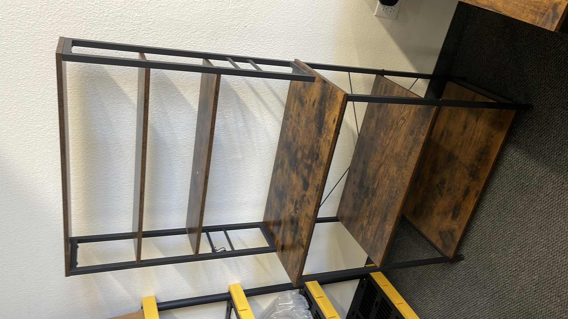 Photo 1 of METAL BASE W WOOD TOP SHELVES 32” X 16” H66”