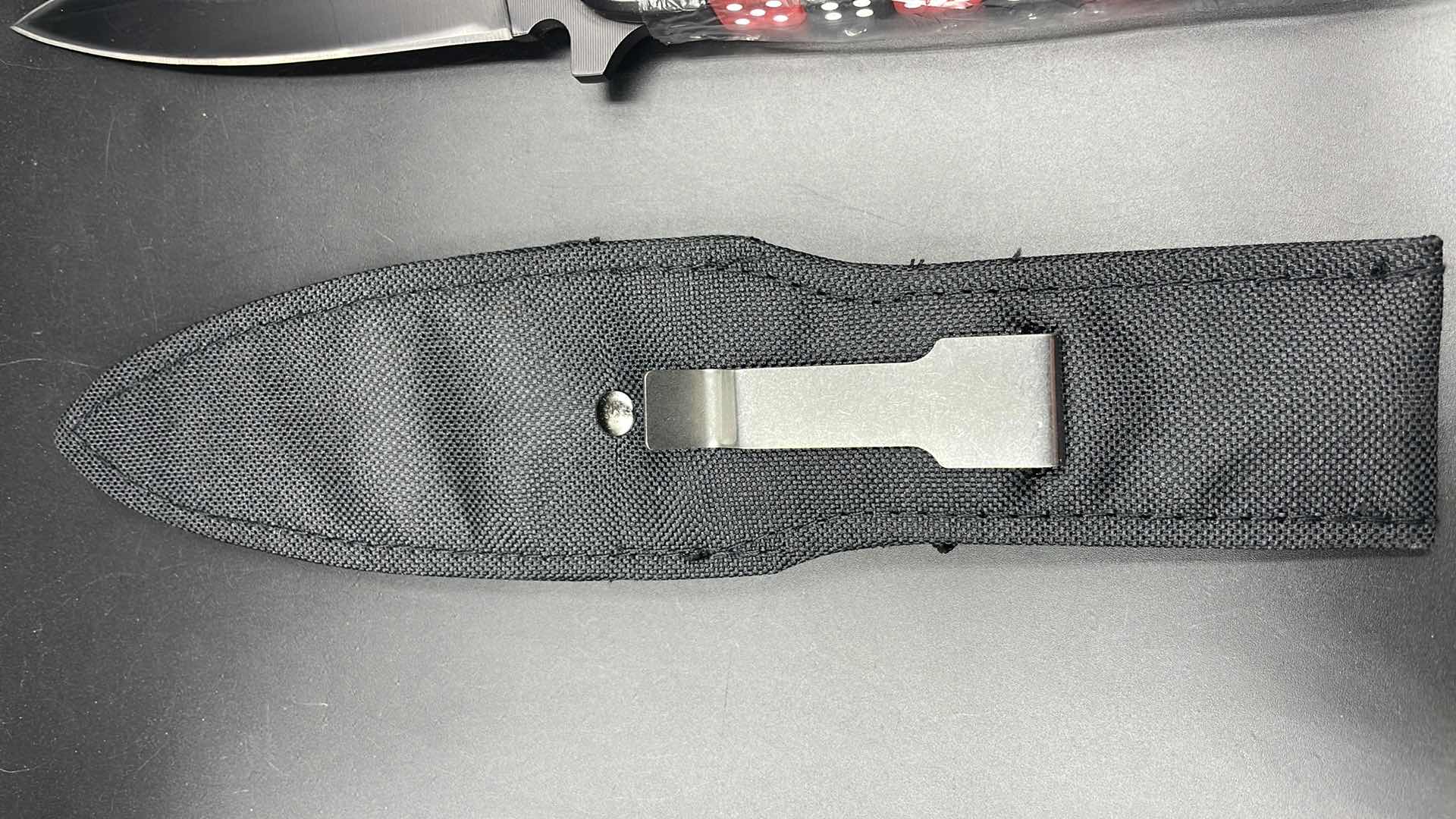 Photo 3 of DICE HANDLED 10” KNIFE W SHEATH