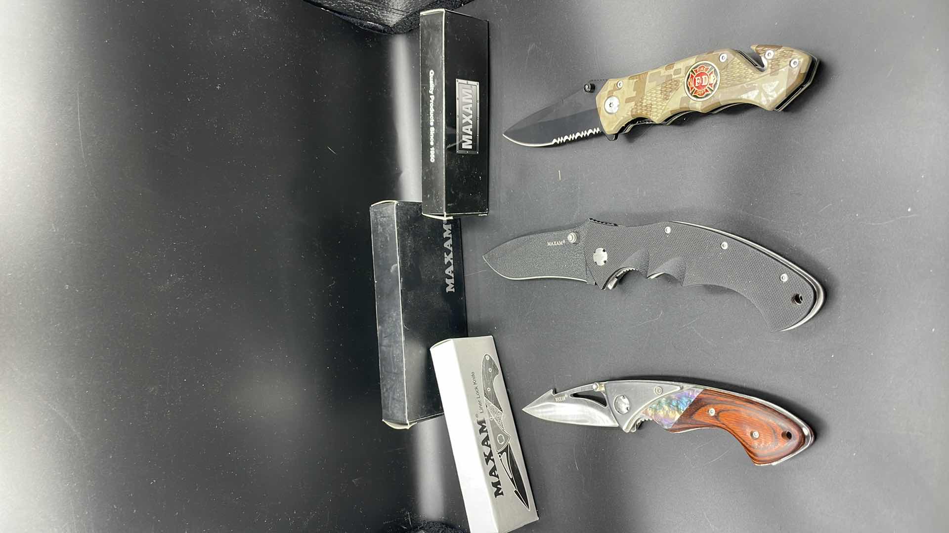 Photo 1 of 3 PC MAXAM FOLDABLE KNIFE SET