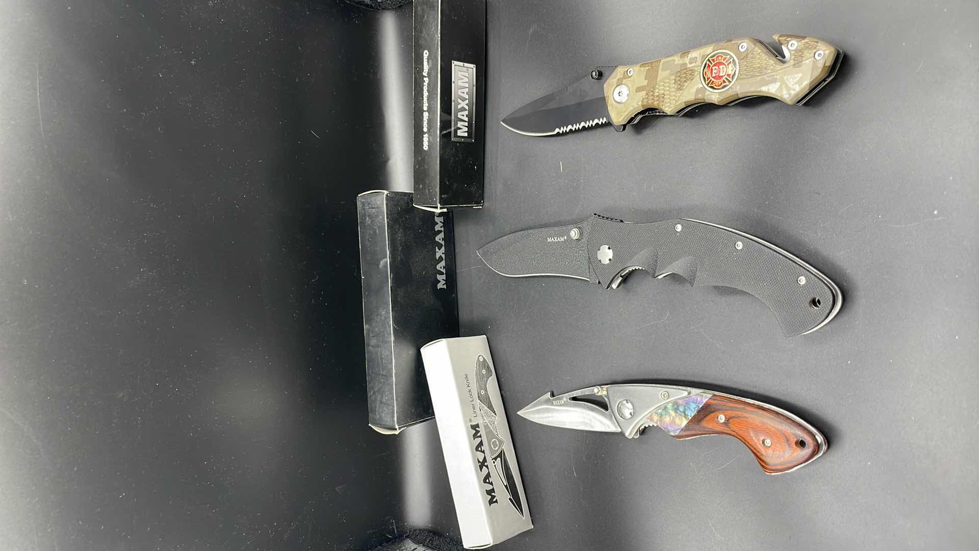 Photo 1 of 3 PC MAXAM FOLDABLE KNIFE SET