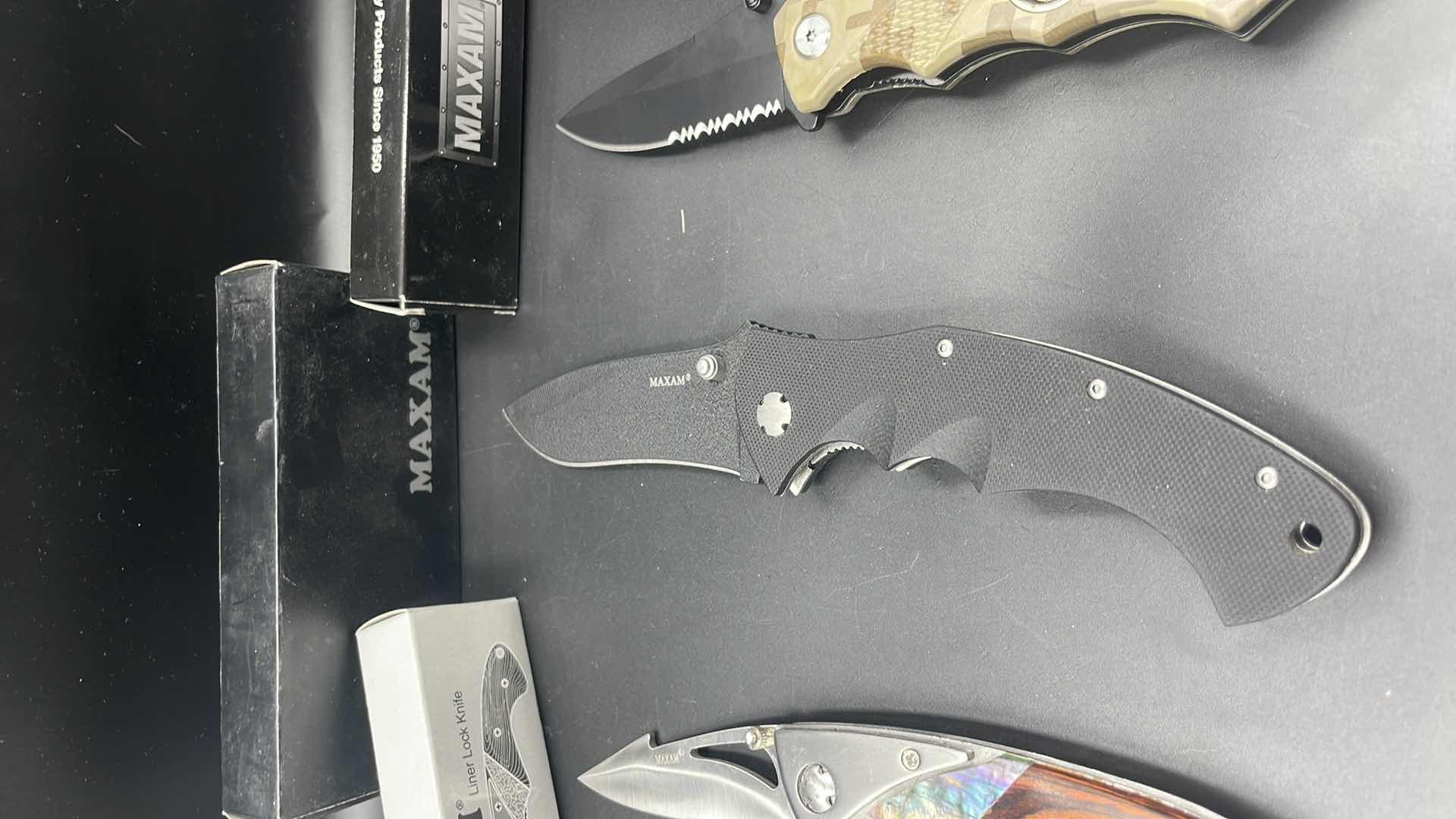 Photo 1 of 3 PC MAXAM FOLDABLE KNIFE SET