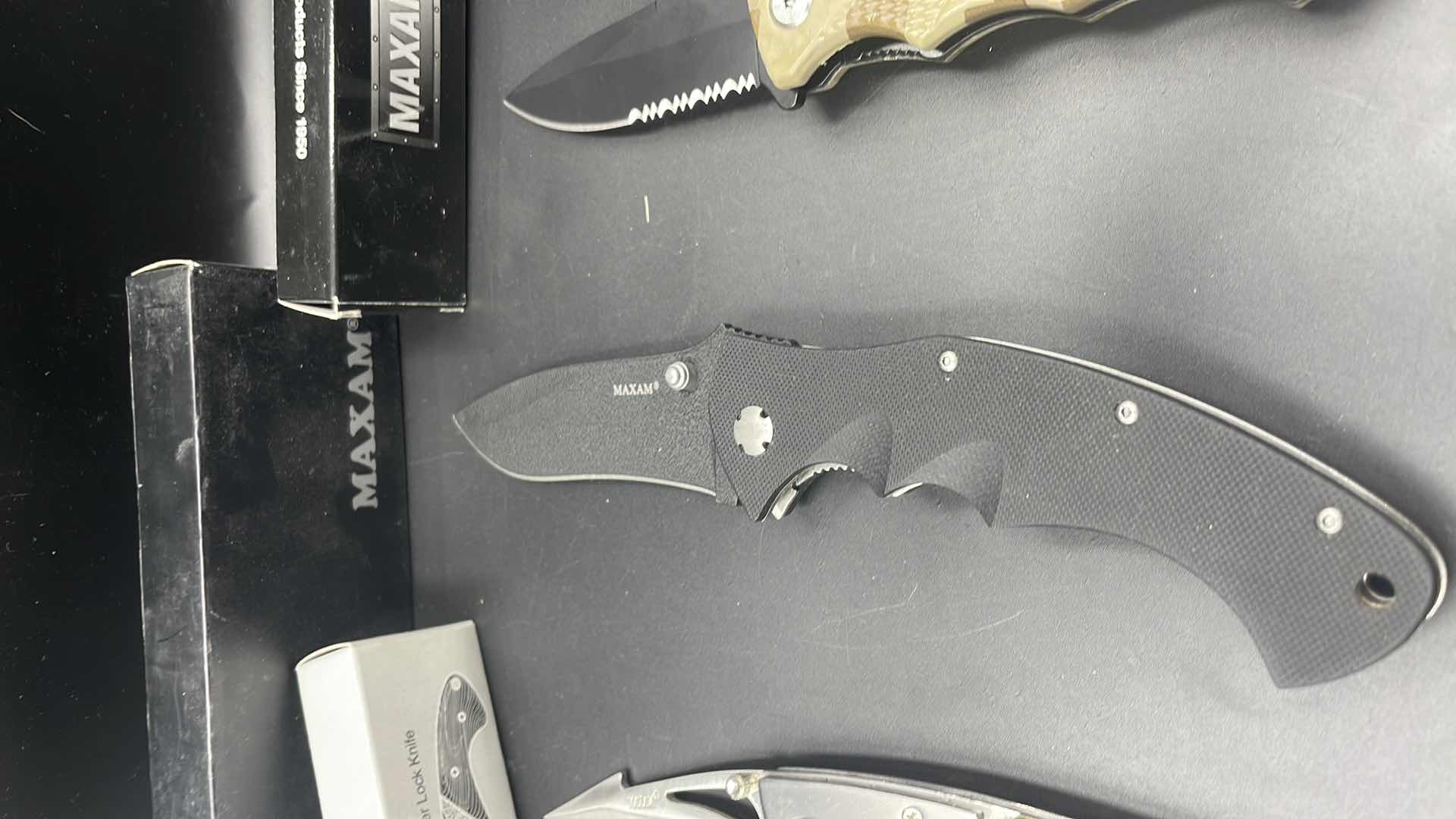 Photo 1 of 3 PC MAXAM FOLDABLE KNIFE SET