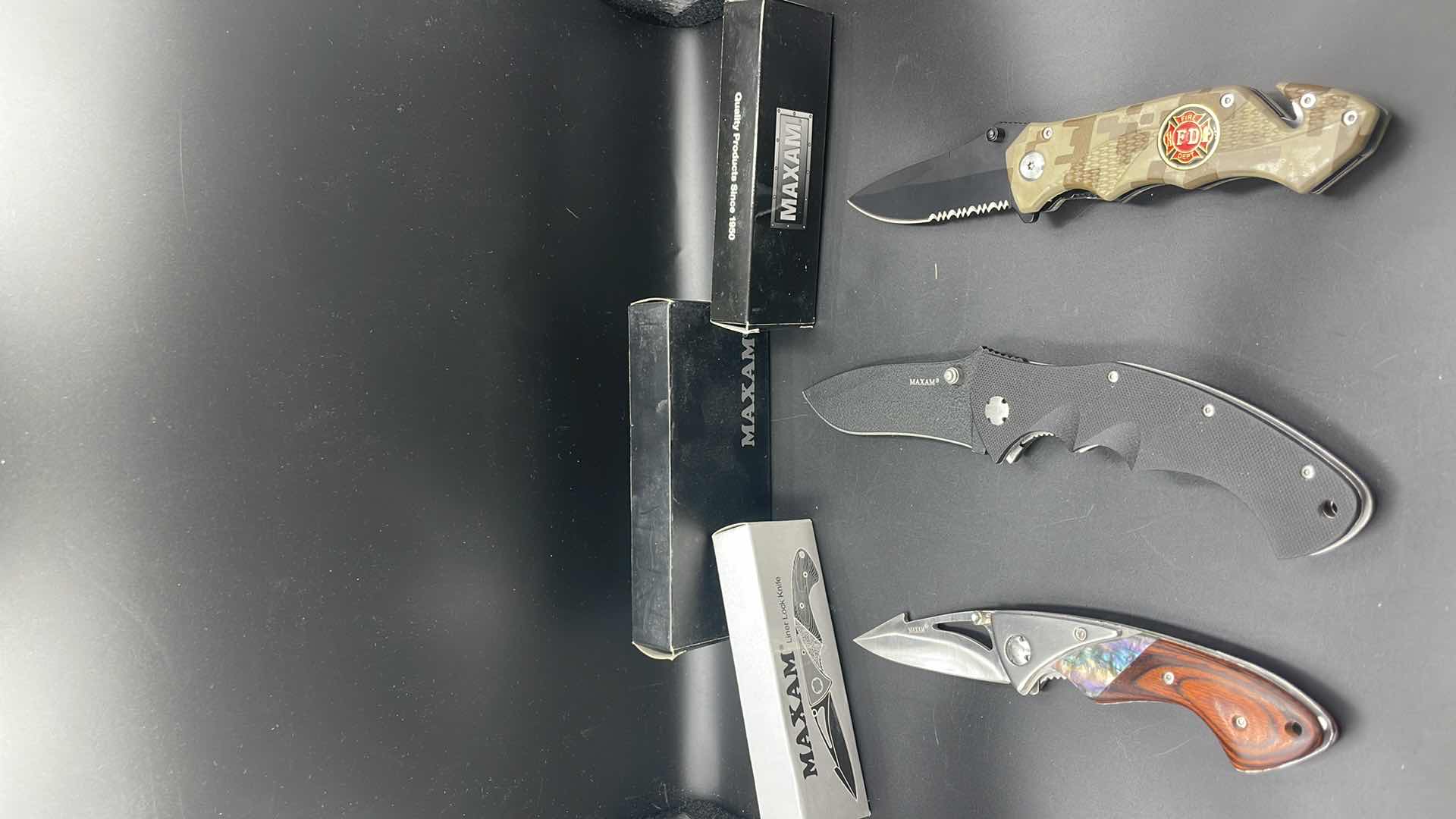 Photo 1 of 3 PC MAXAM FOLDABLE KNIFE SET